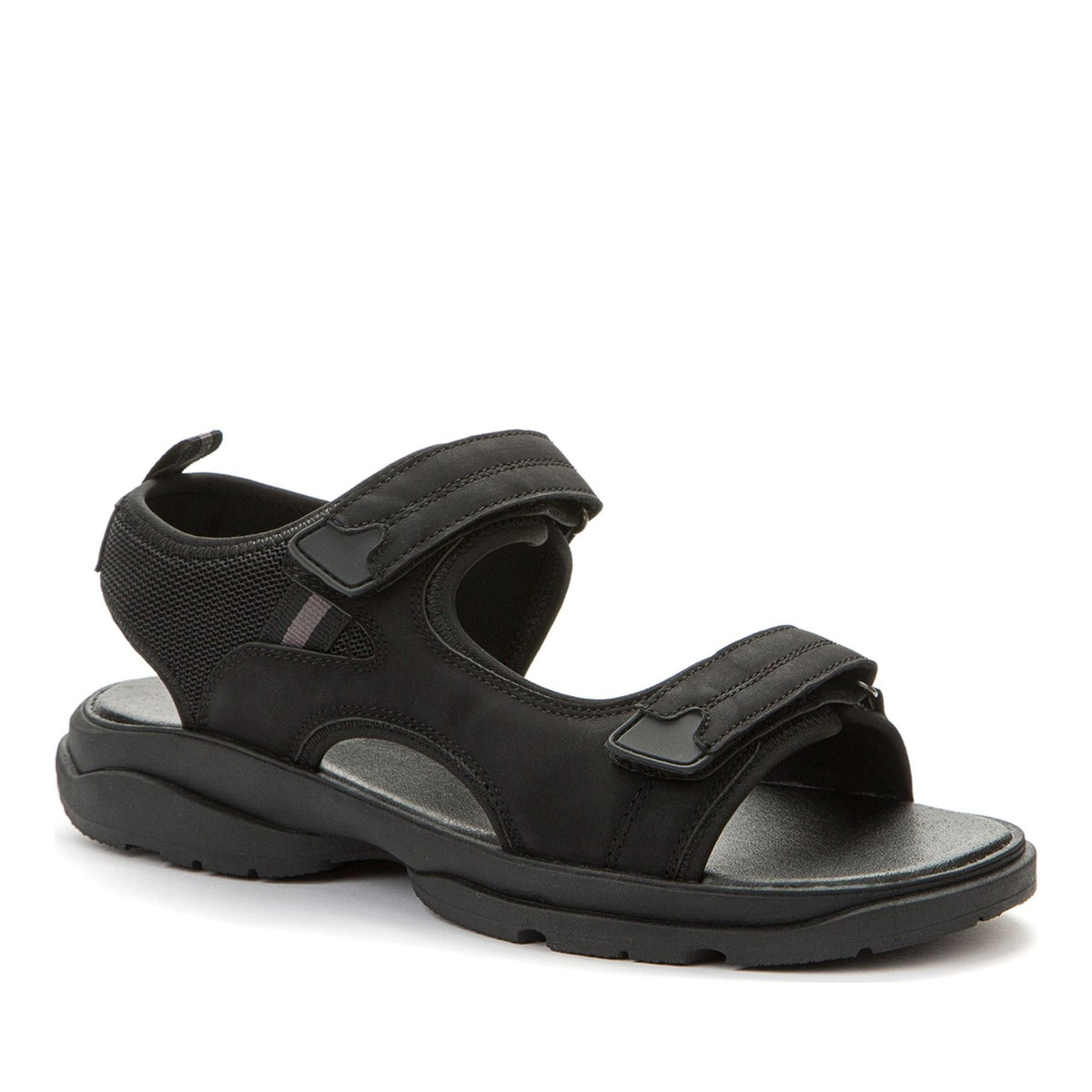 black casual open sandals