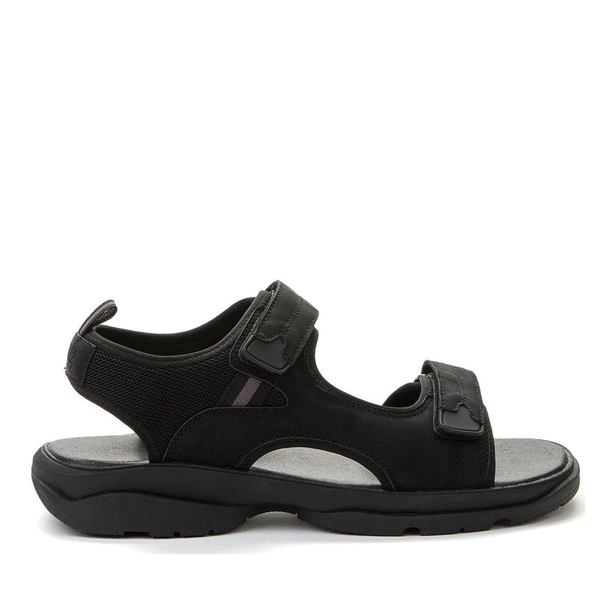 black casual open sandals