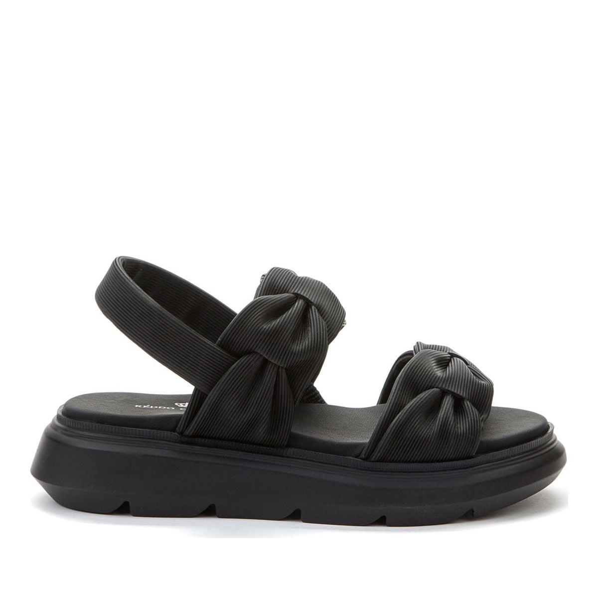 black casual open sandals