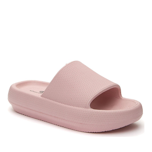 pink casual open slides