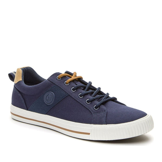 blue casual closed sneakers