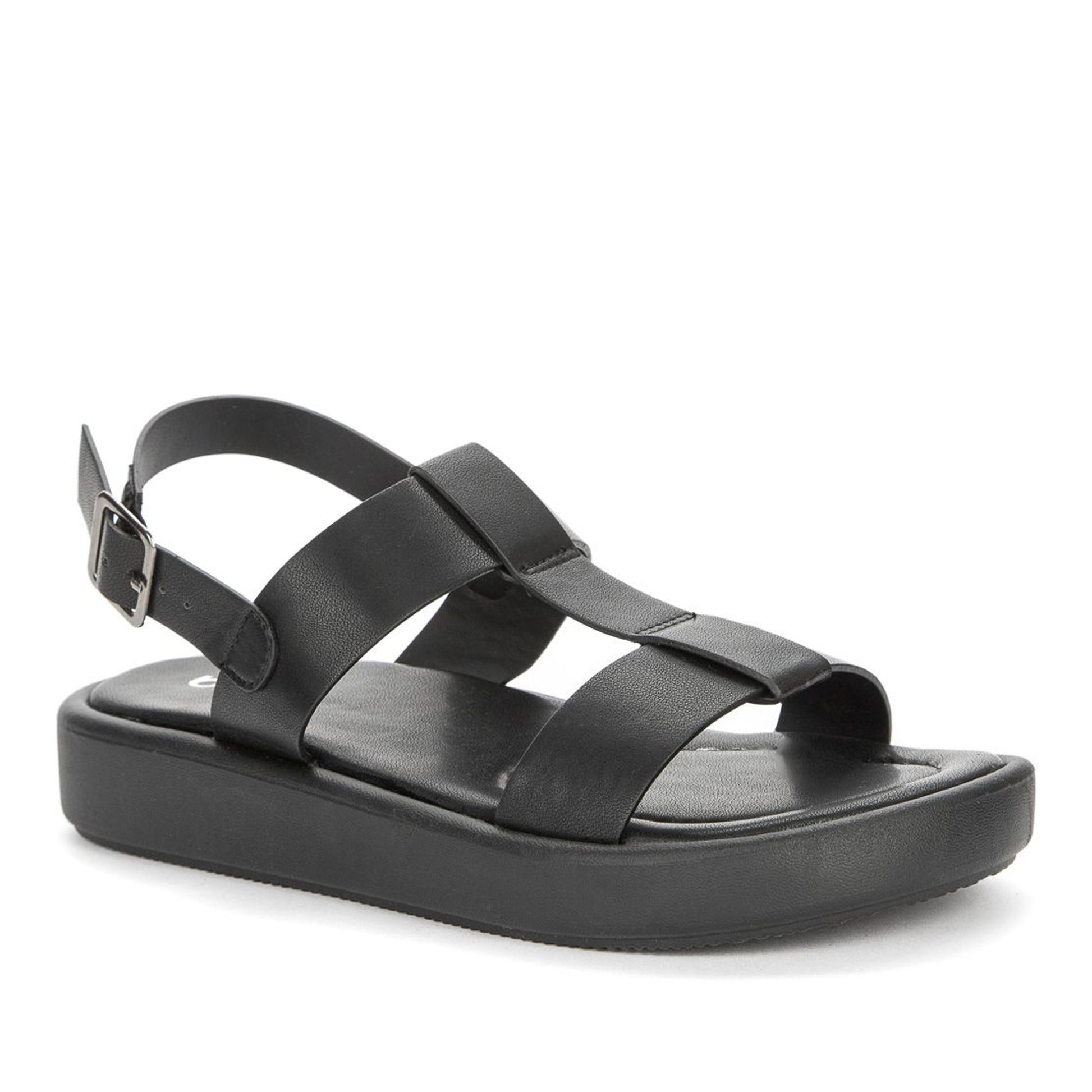 Women's Black Open-Toe Sandals