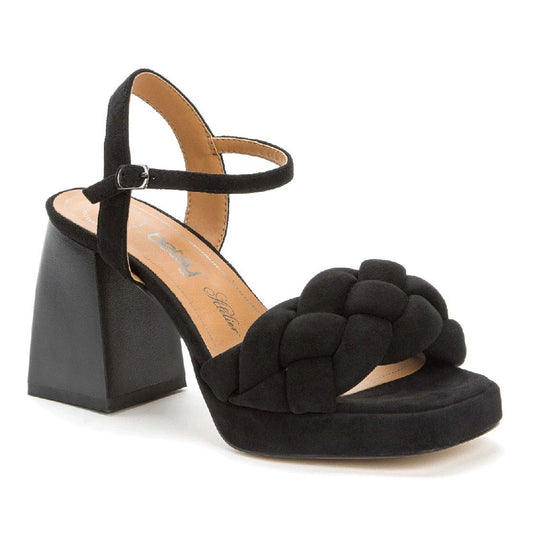 Women's Black Dress Open-Toe Sandals
