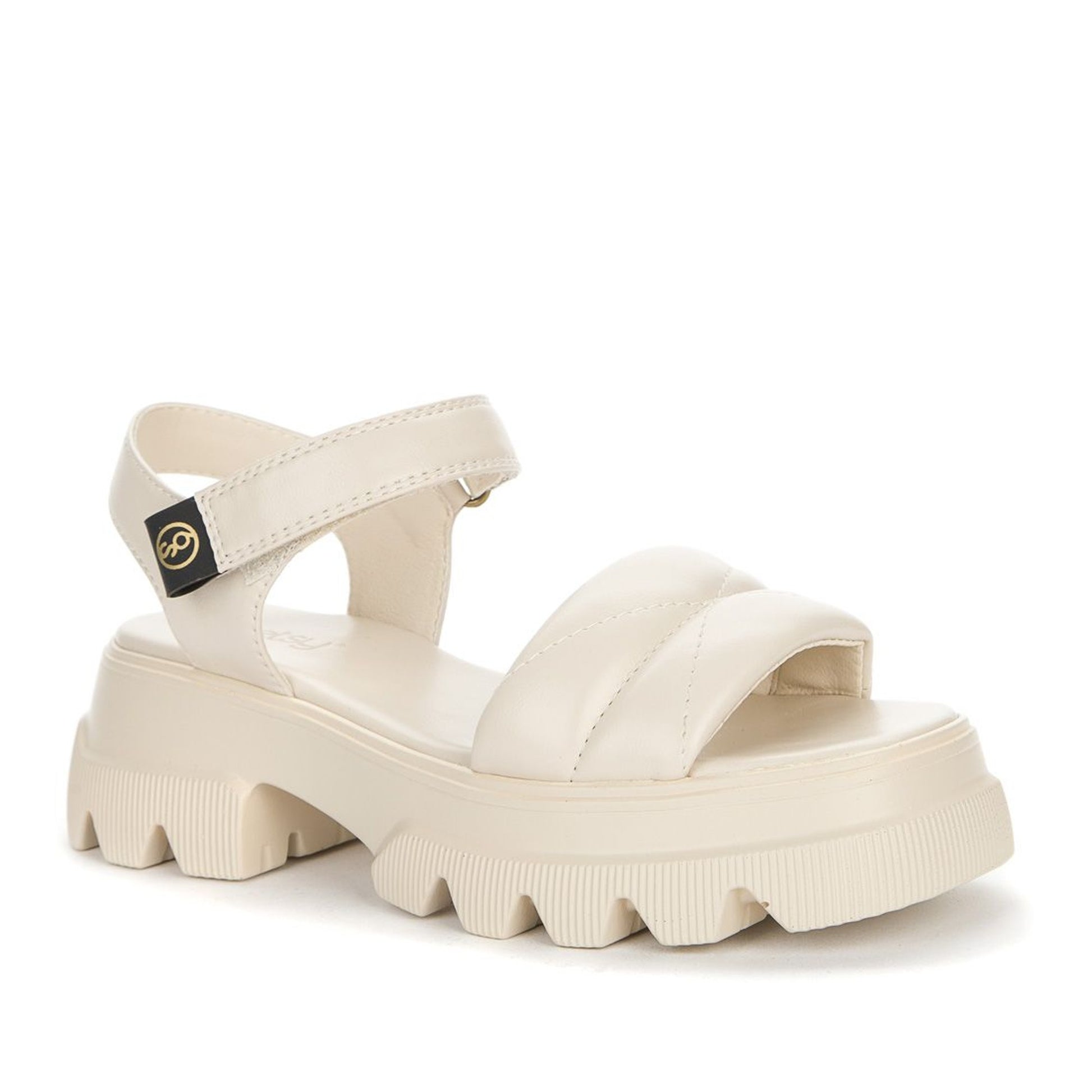 Girls' Beige Open-Toe Sandals