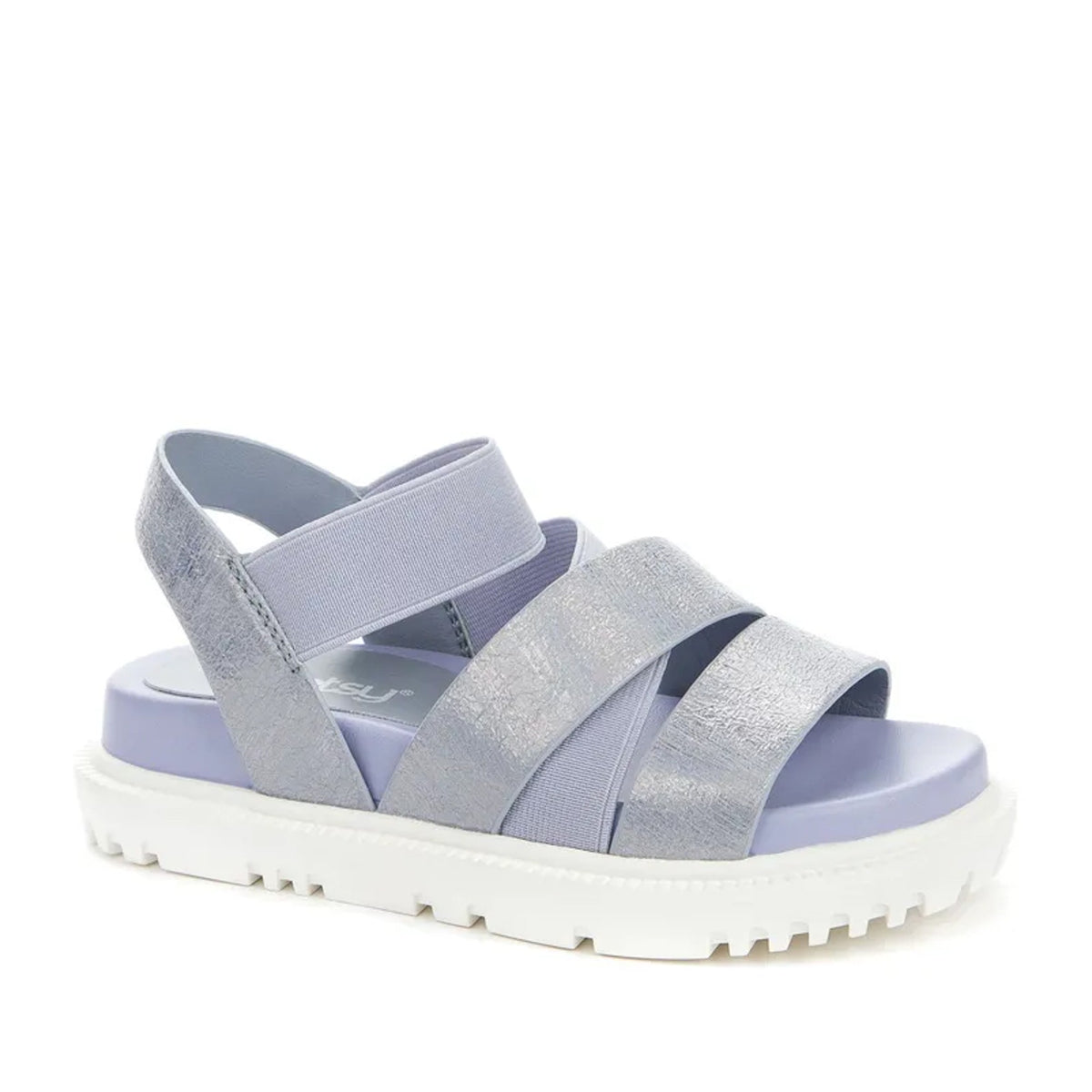 blue casual open sandals