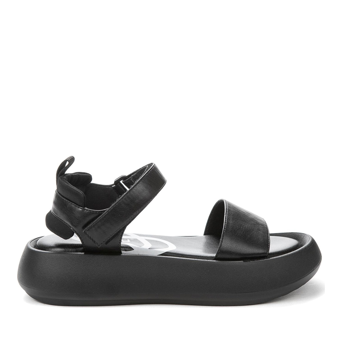 black casual open sandals