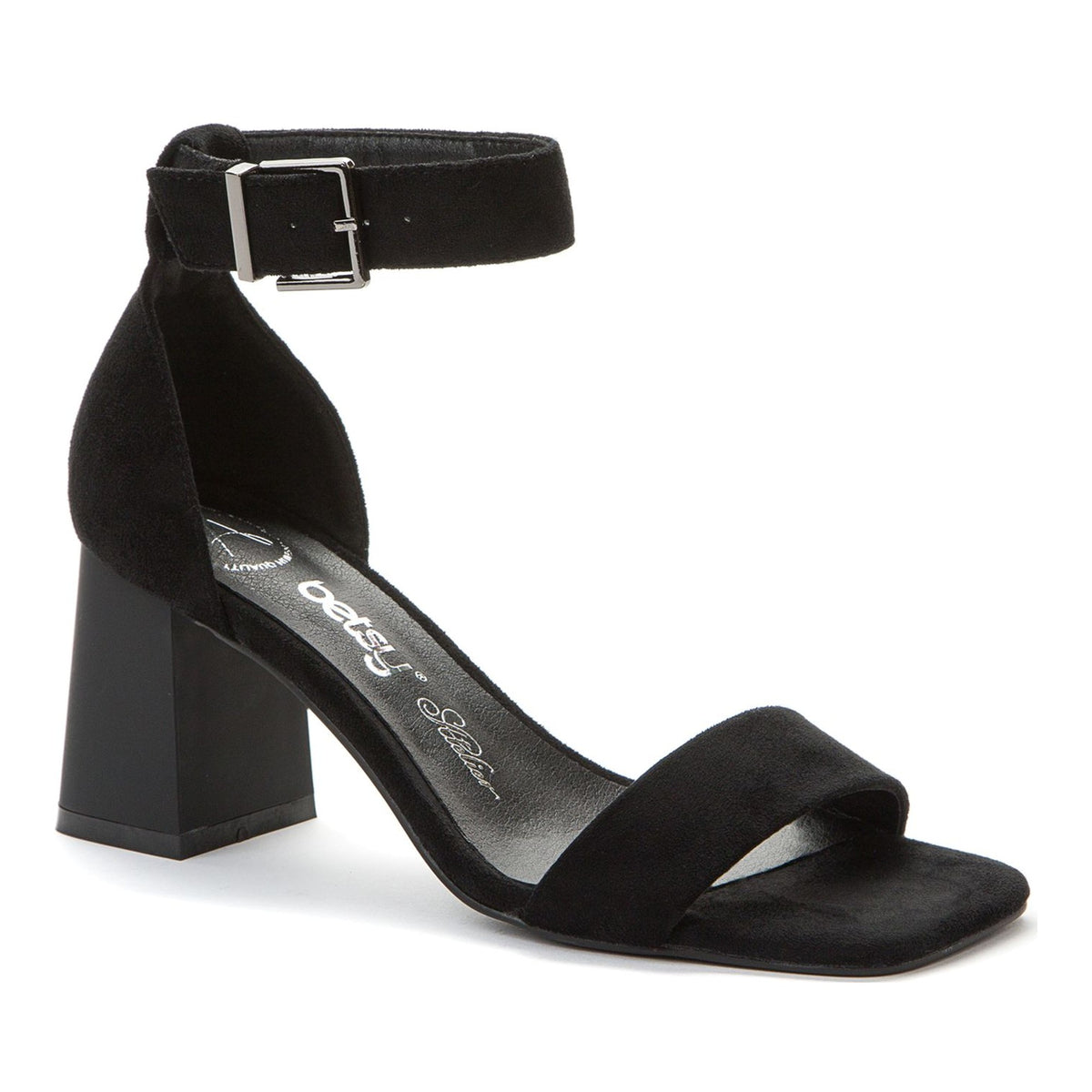black elegant part-open pumps