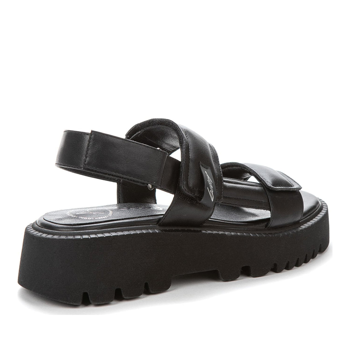 black casual open sandals