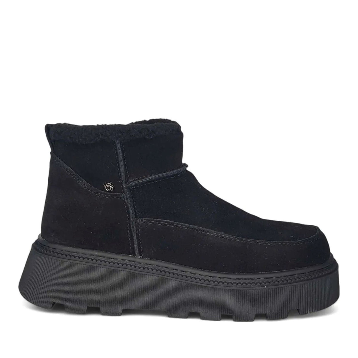 Women's Black Wedge Ankle Boots