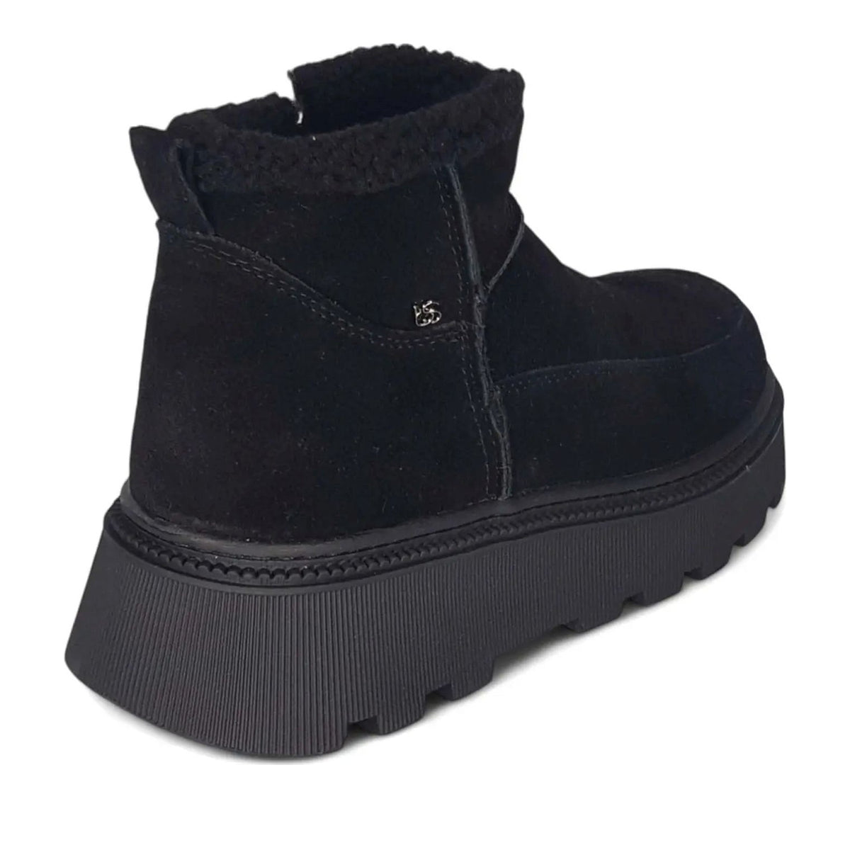Women's Black Wedge Ankle Boots