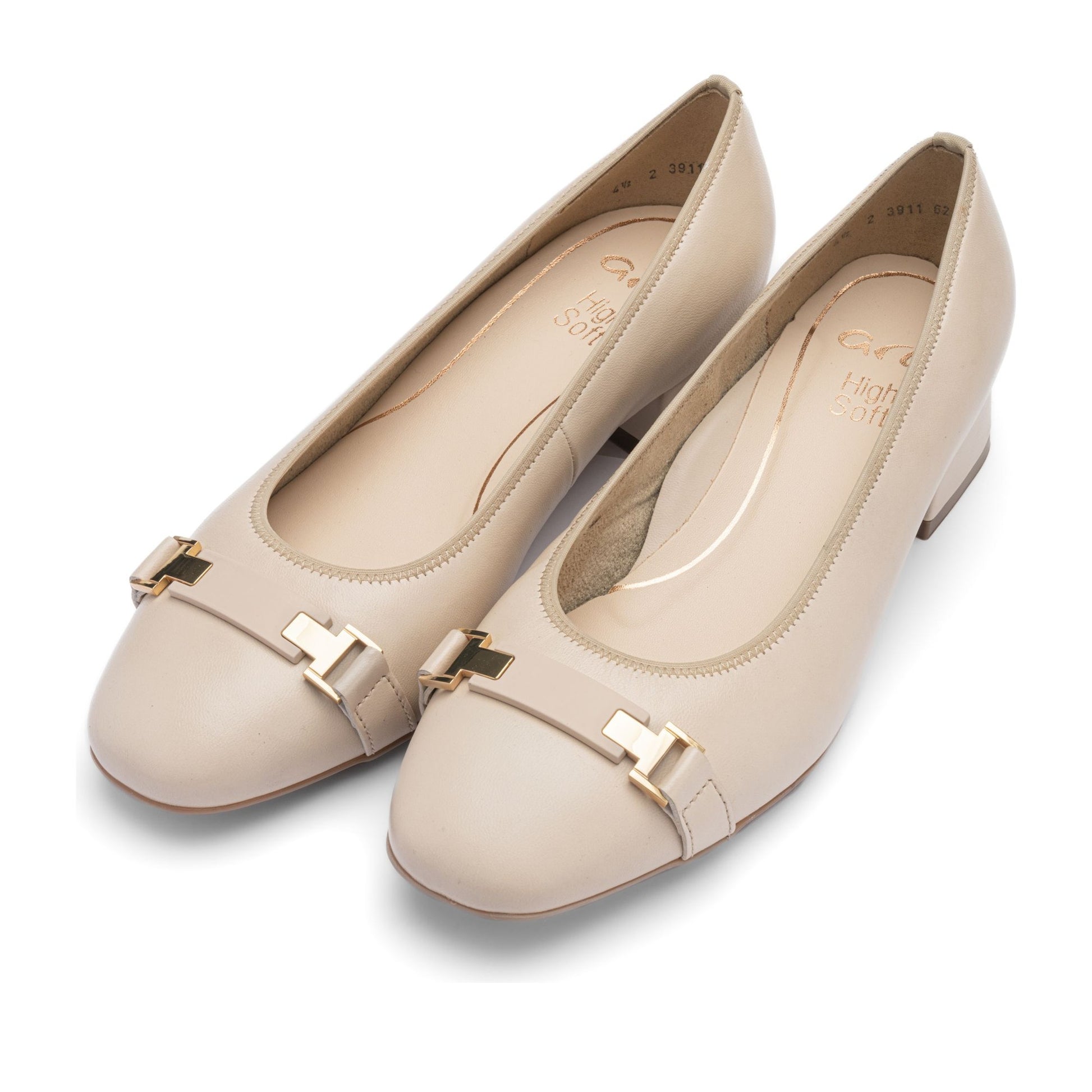 Graz Women's Beige Open-Toe Ballet Flats