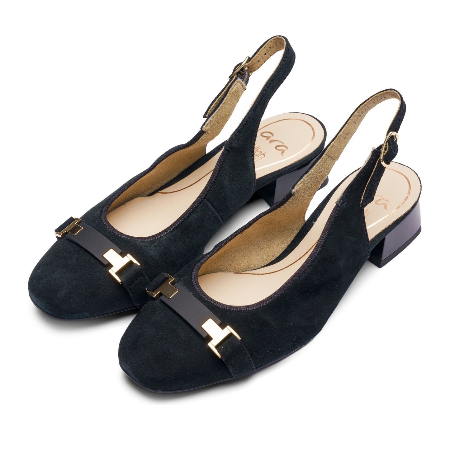Graz Women's Black Dress Open-Toe Ballet Flats