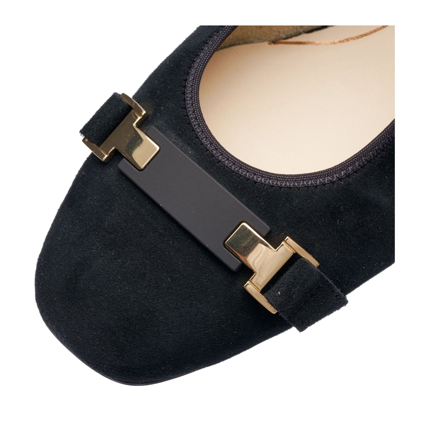 Graz Women's Black Dress Open-Toe Ballet Flats