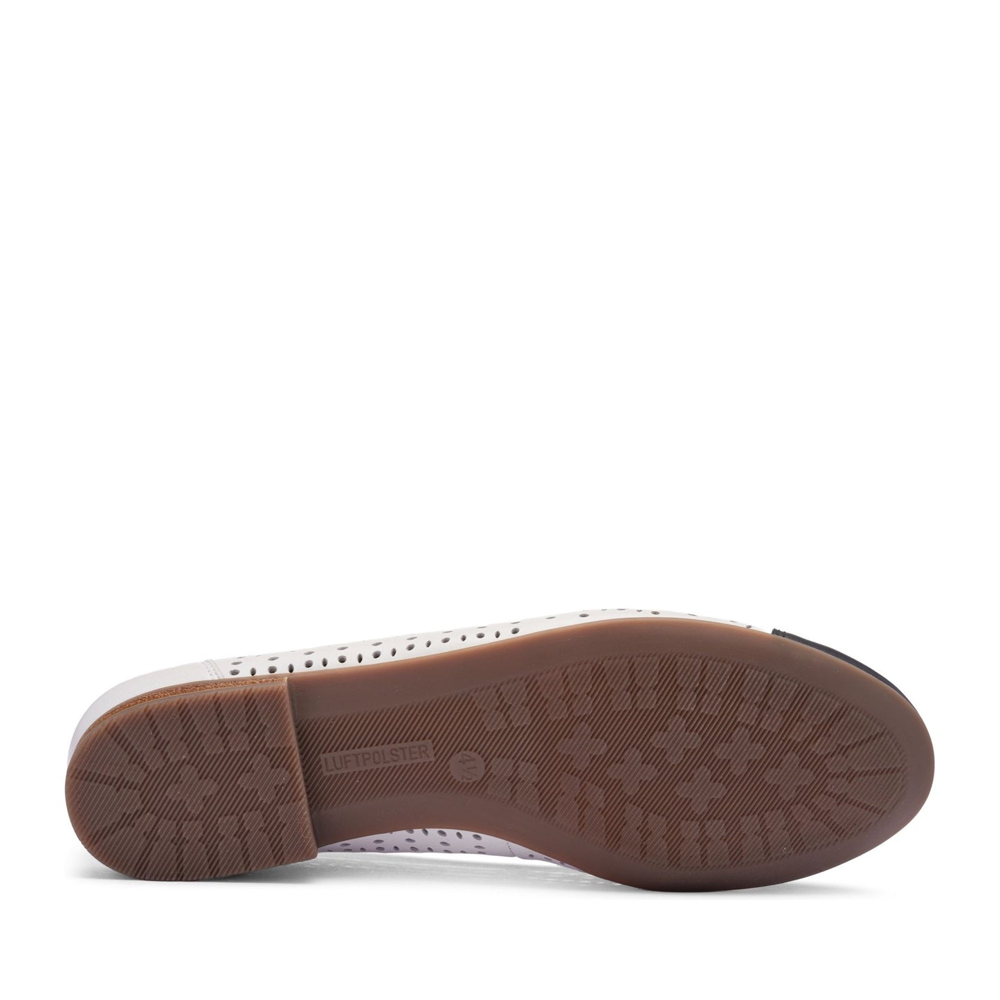 Sardinia Women's White Open-Toe Ballet Flats