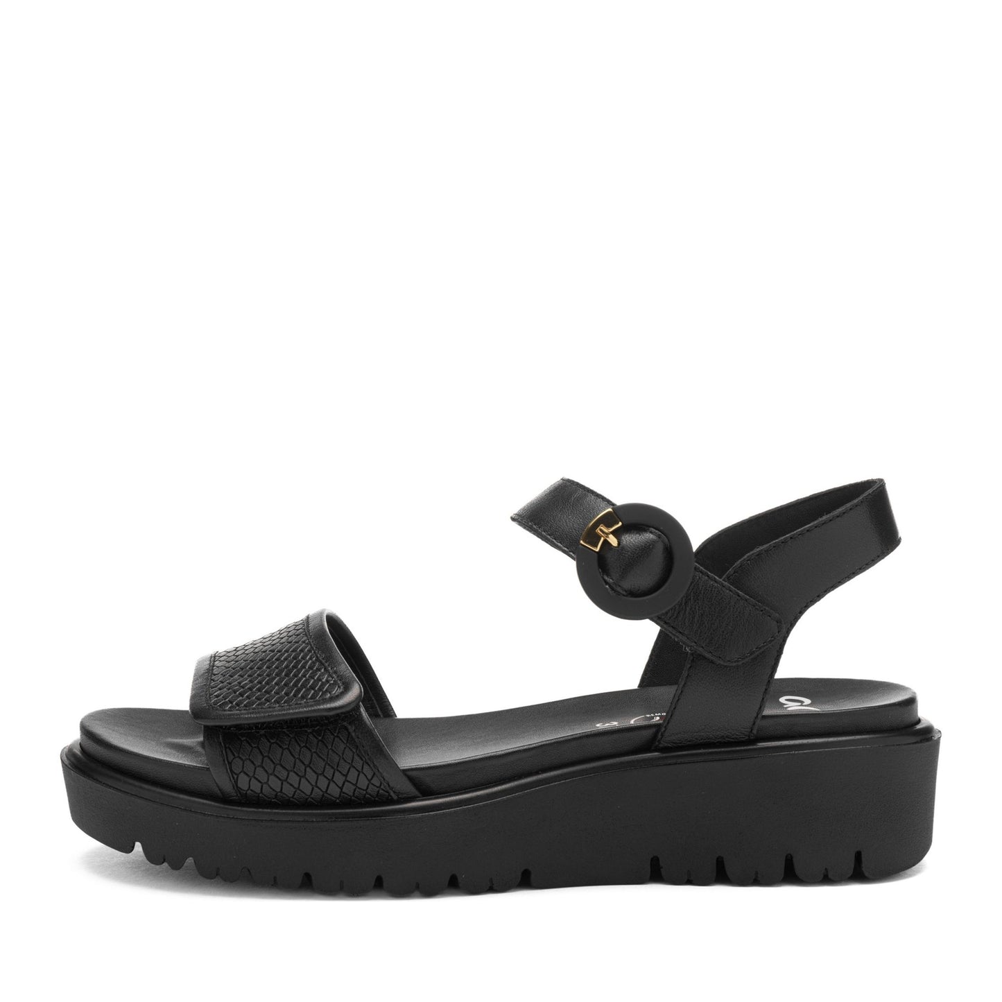 Bilbao Women's Black Open-Toe Sandals