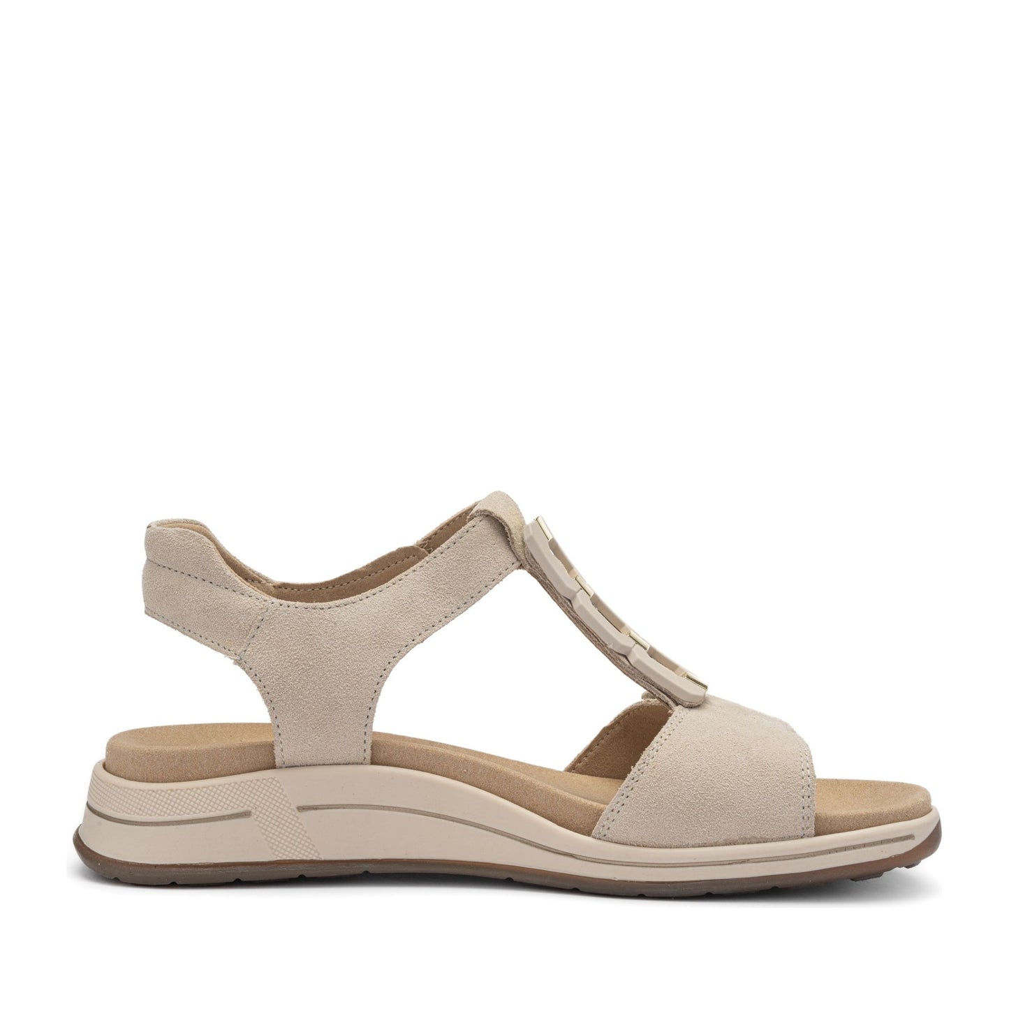 Osaka-S Women's Beige Open-Toe Sandals