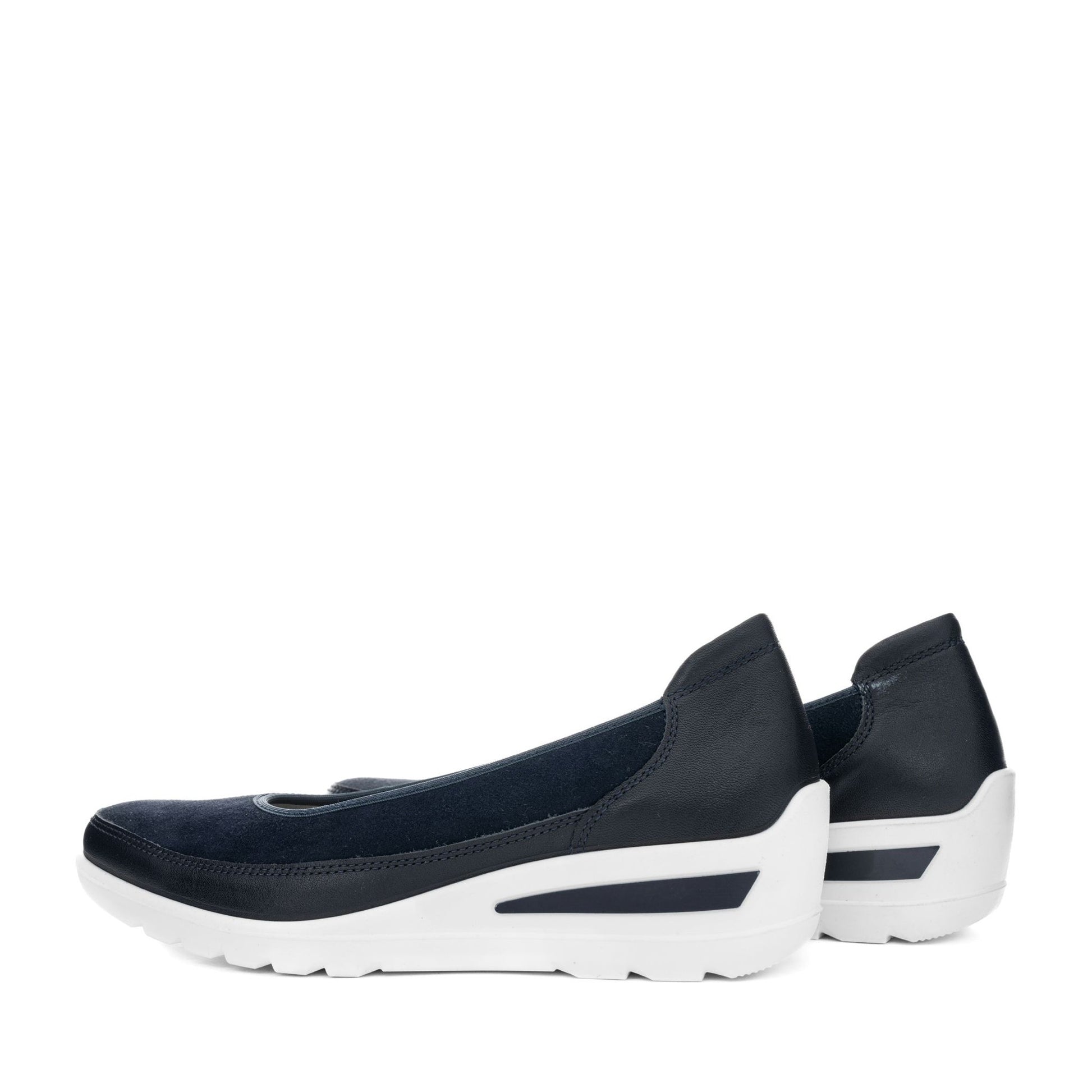 Zürich Women's Blue Open-Toe Ballet Flats