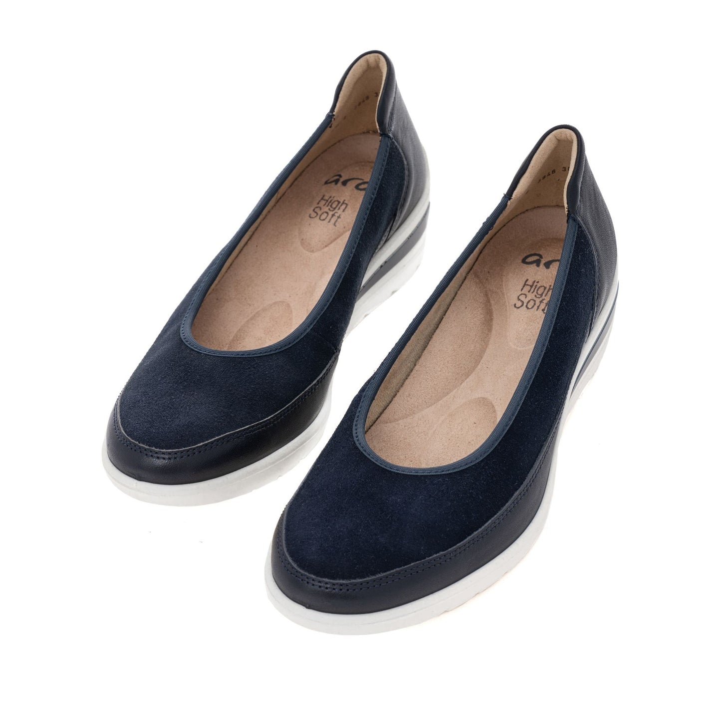 Zürich Women's Blue Open-Toe Ballet Flats