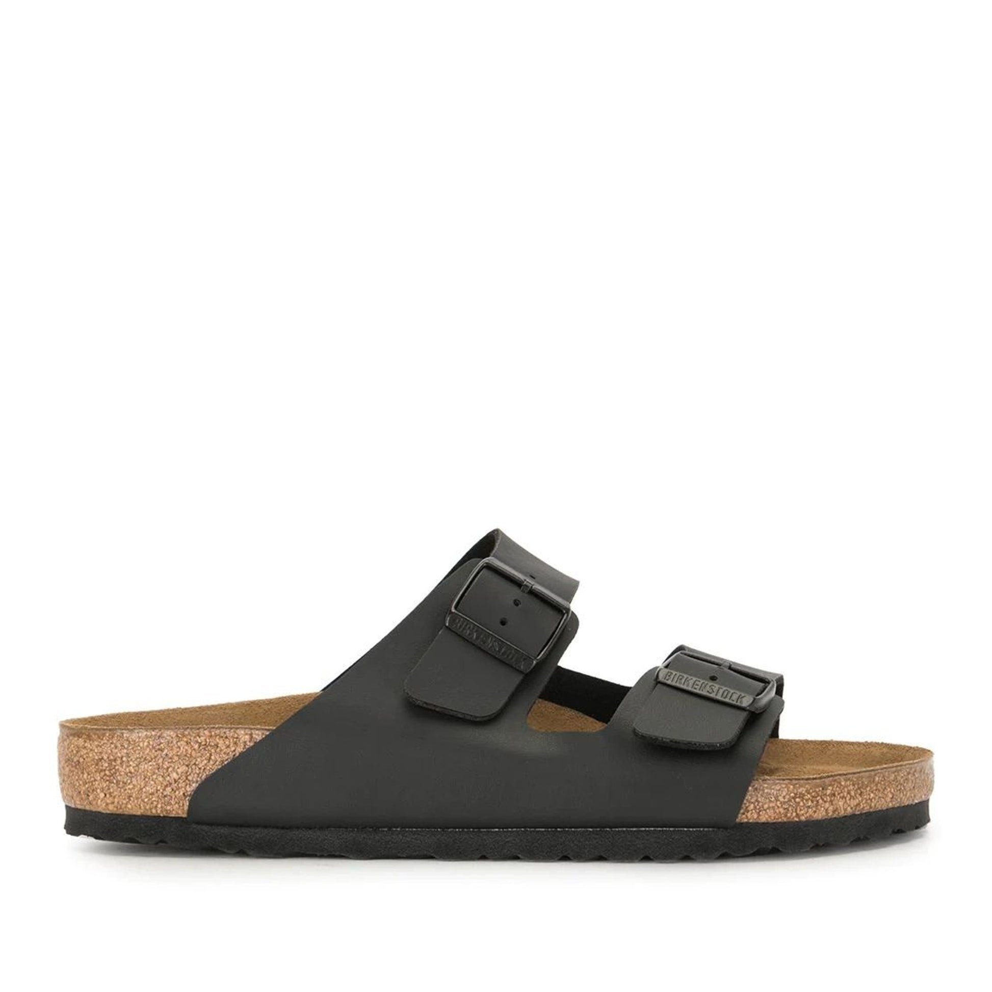 Arizona Black Open-Toe Slippers