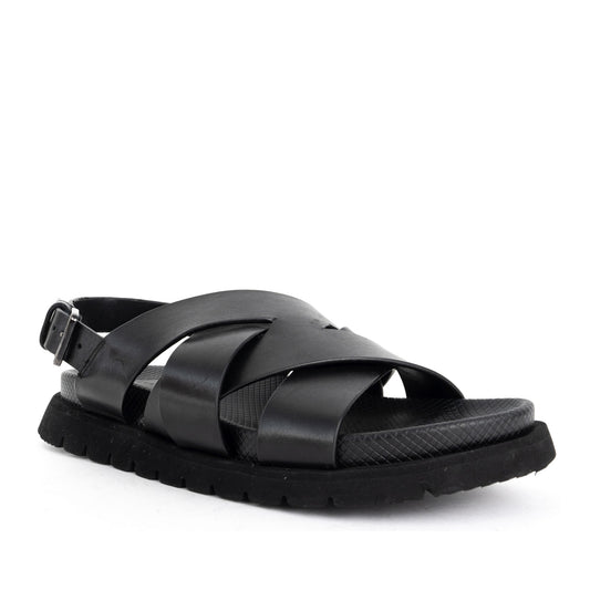 Men's Black Open-Toe Sandals
