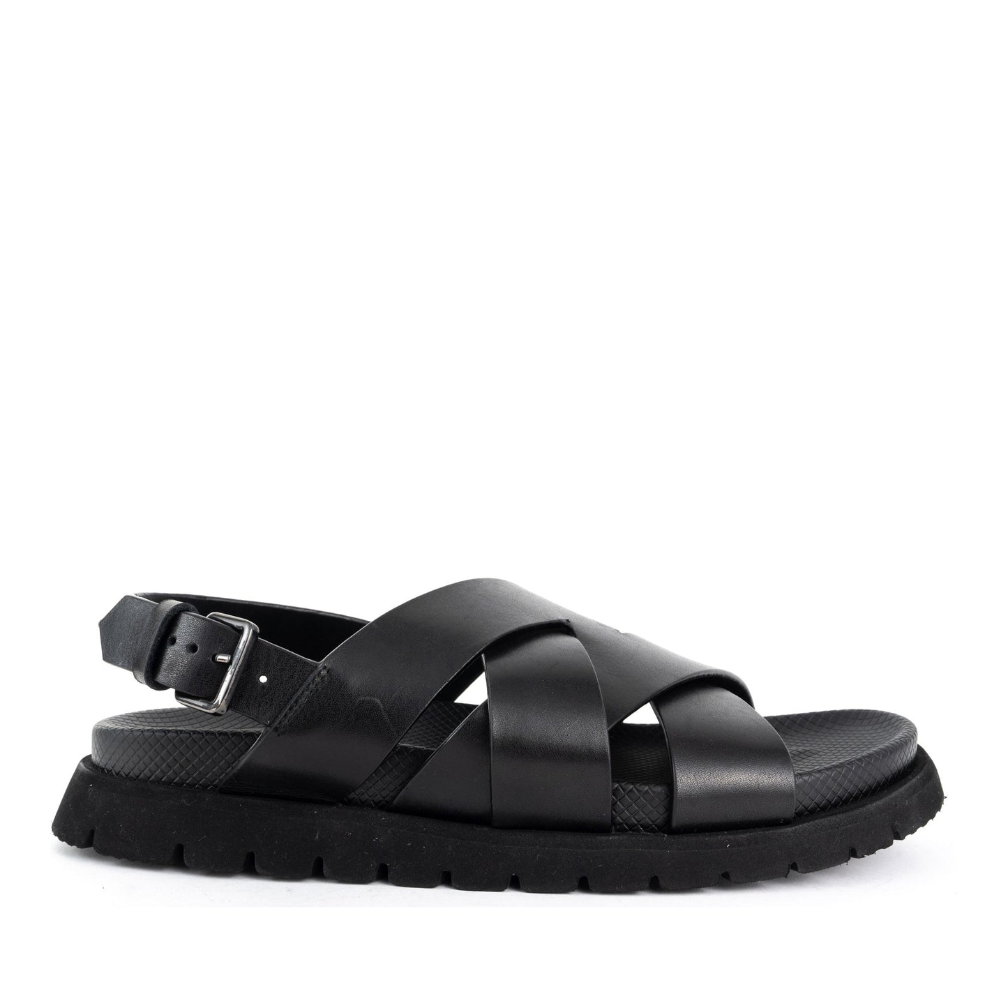 Men's Black Open-Toe Sandals