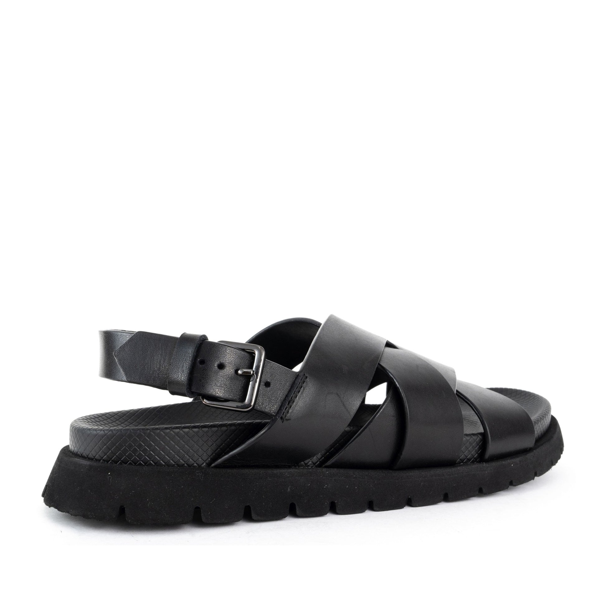 Men's Black Open-Toe Sandals