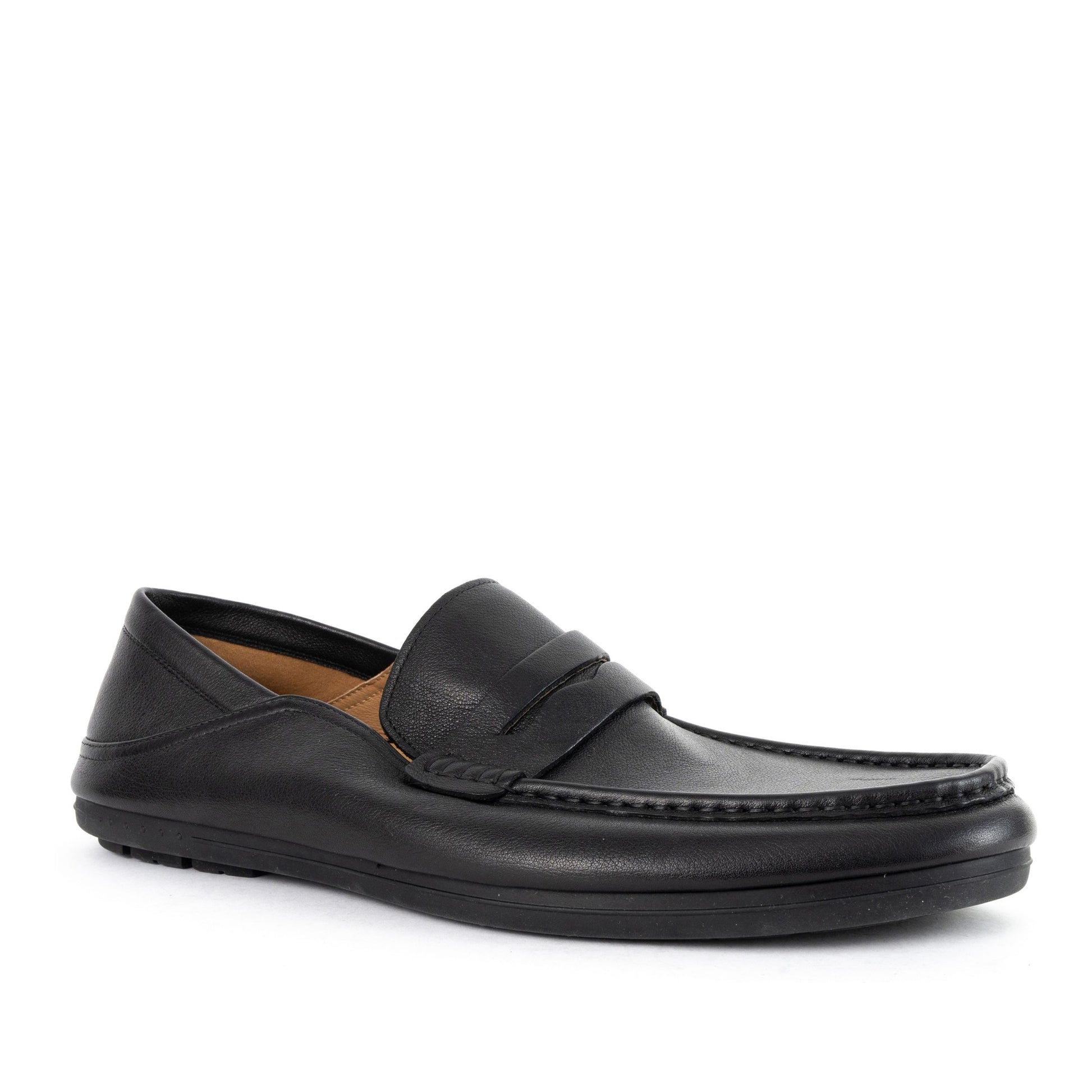 Men's Black Moccasins