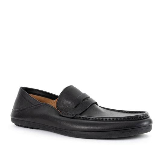 Men's Black Moccasins