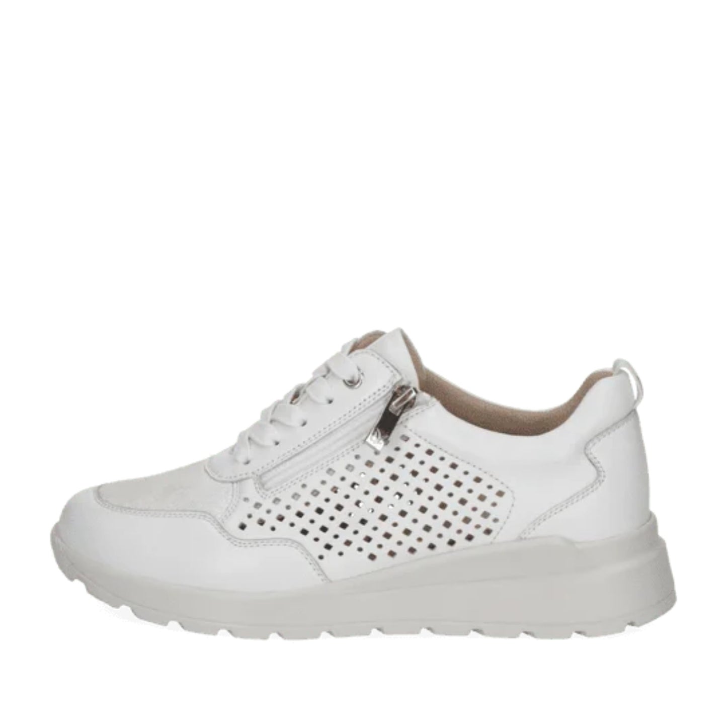 Women's White Fashion Sneakers