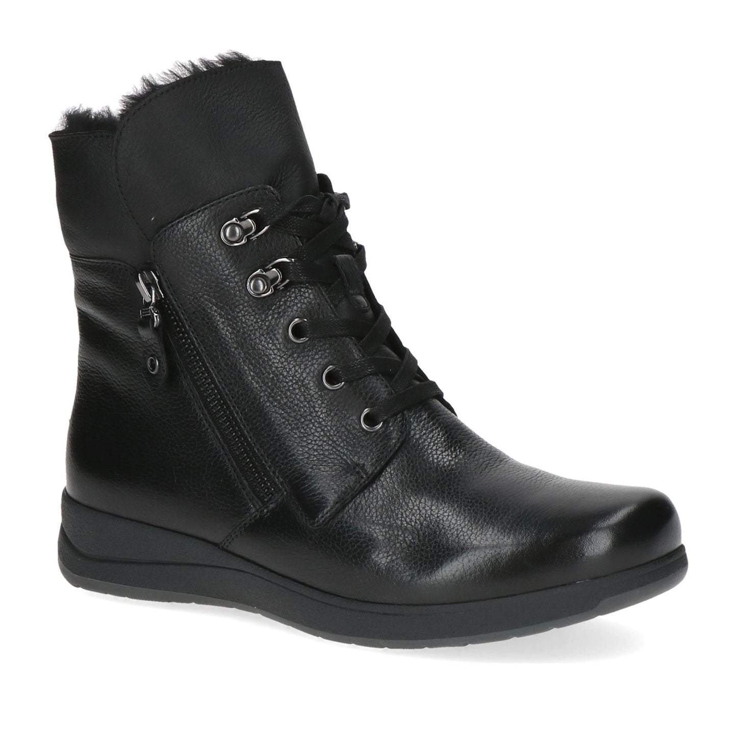 Women's Black Wedge Ankle Boots