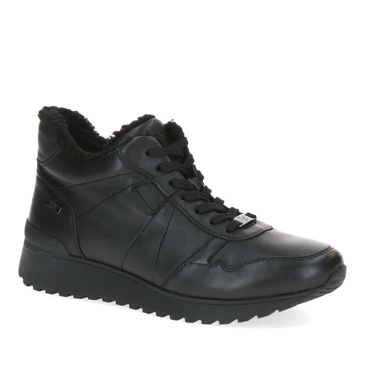 Women's Black Wedge Athletic Sneakers
