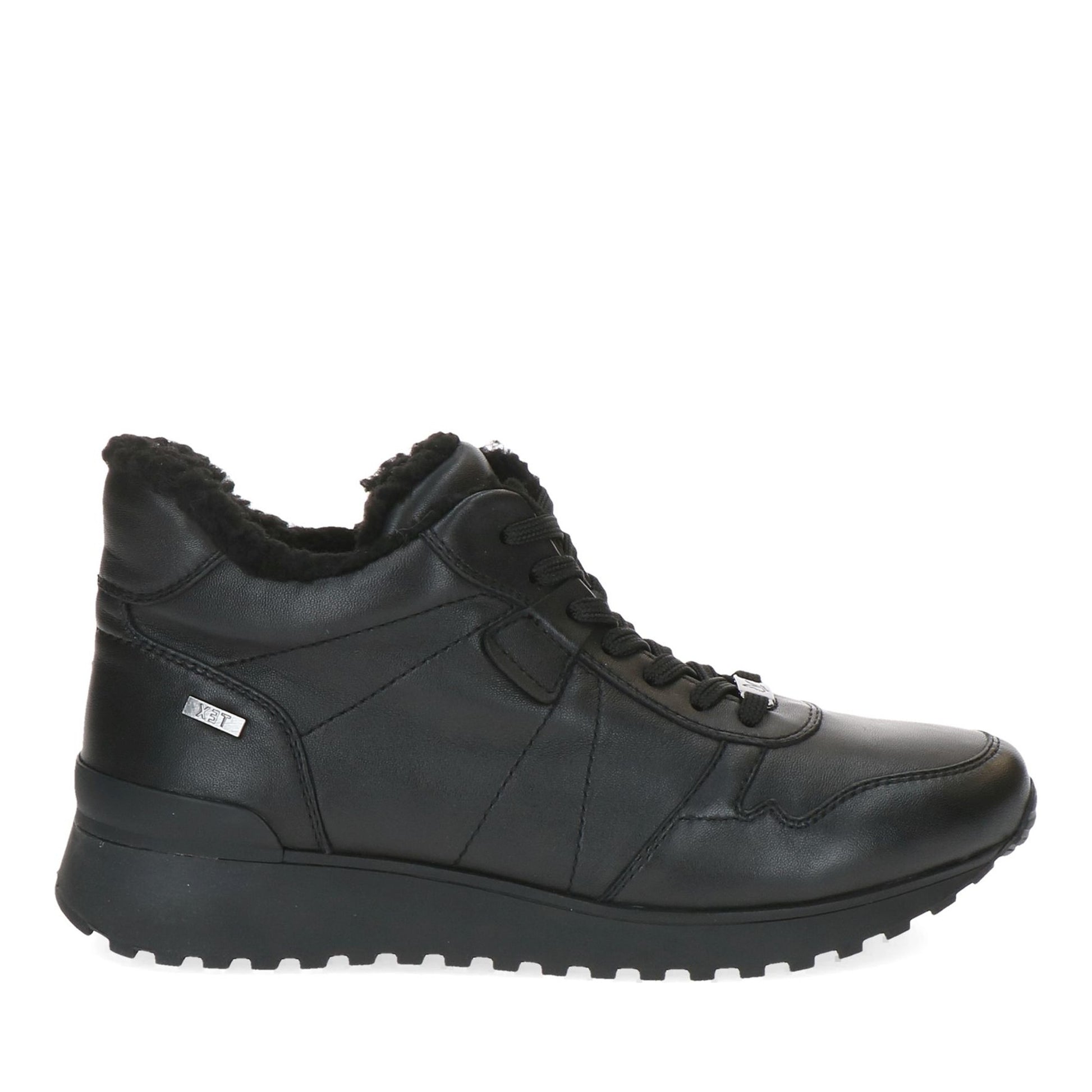 Women's Black Wedge Athletic Sneakers