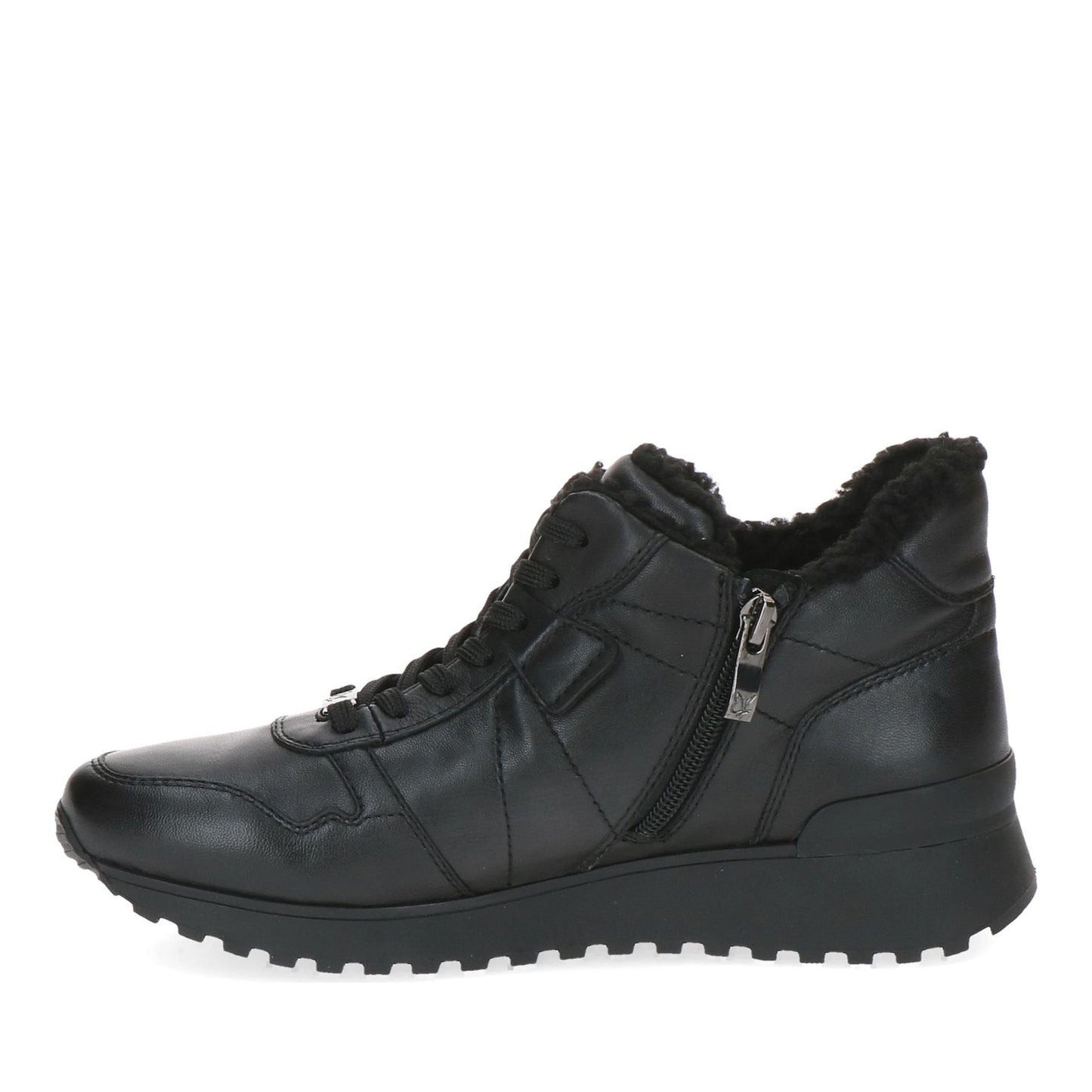 Women's Black Wedge Athletic Sneakers