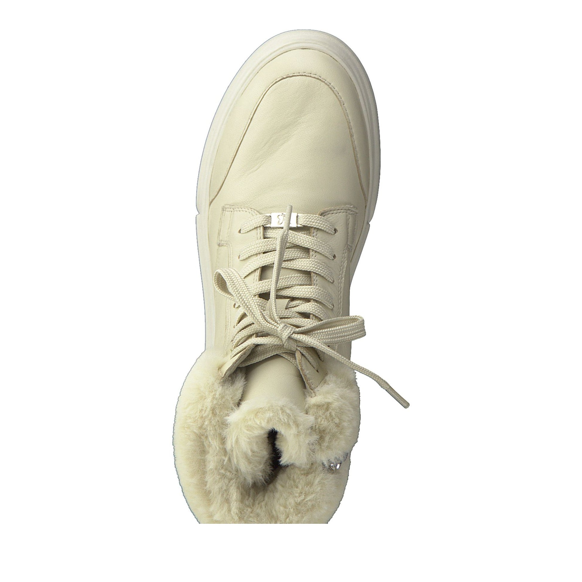 Women's Beige Wedge Ankle Boots