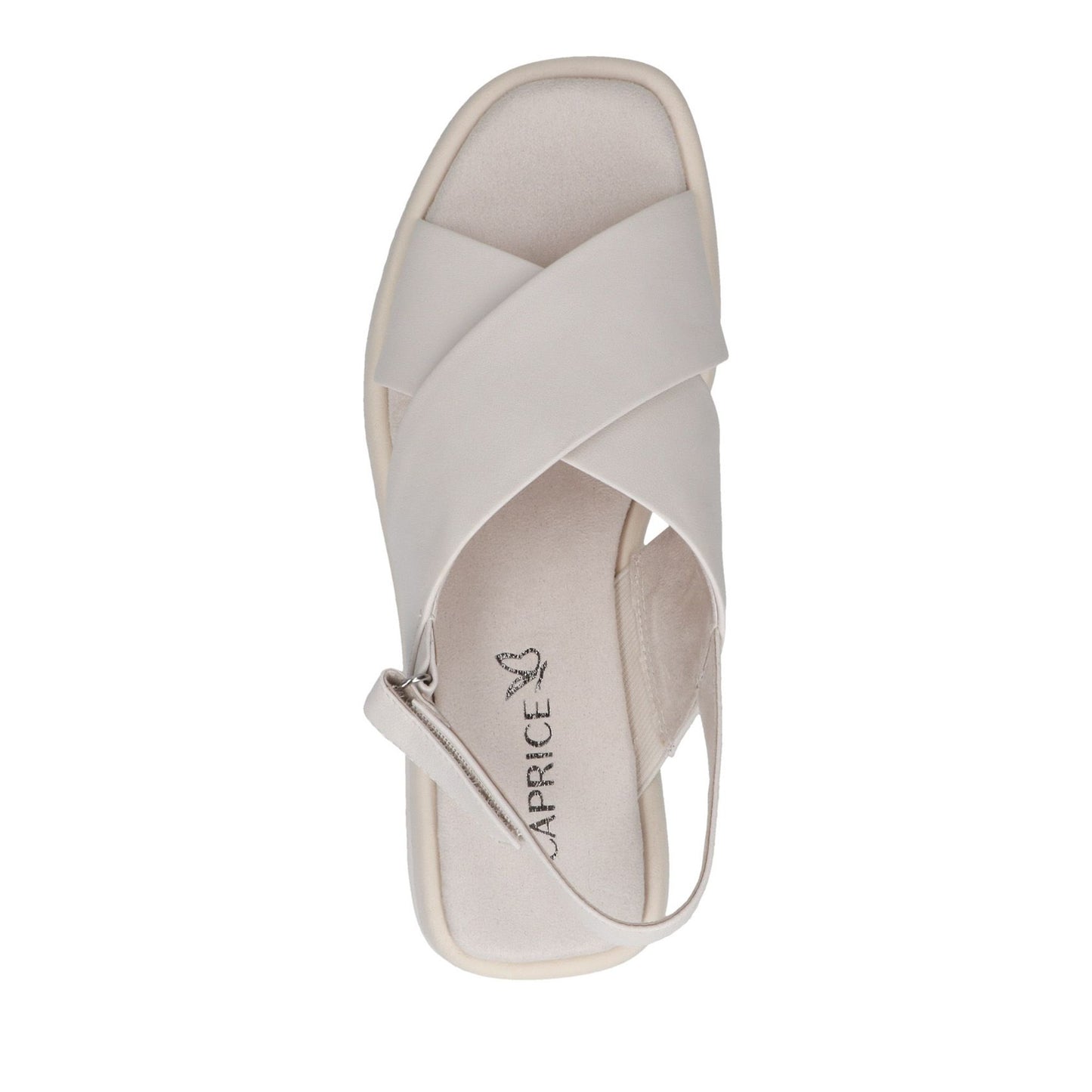 Women's Beige Wedge Open-Toe Sandals