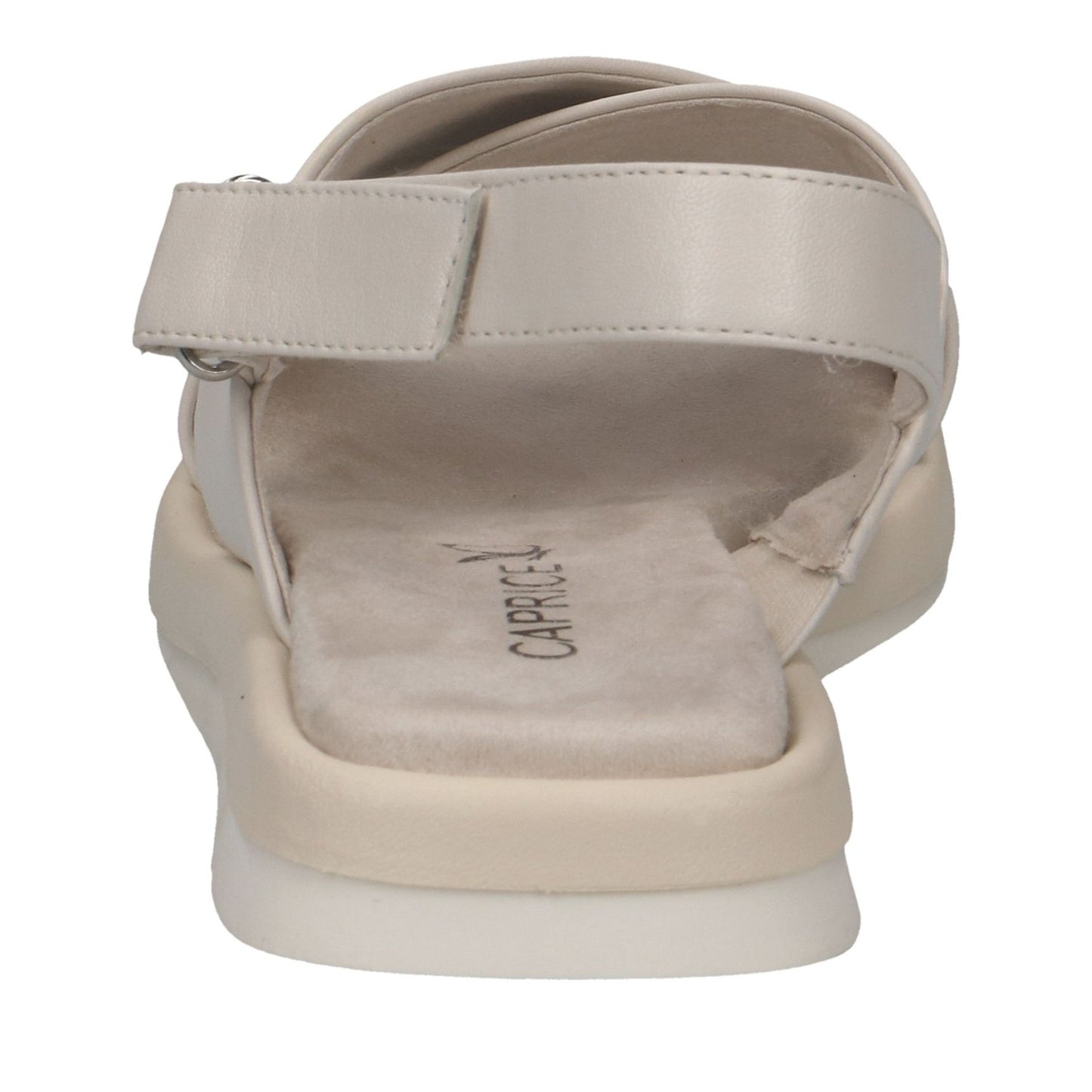 Women's Beige Wedge Open-Toe Sandals