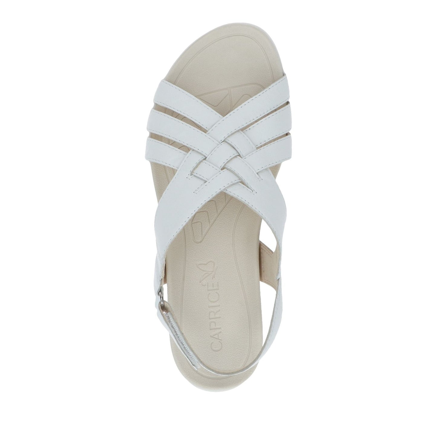 Women's White Wedge Open-Toe Sandals