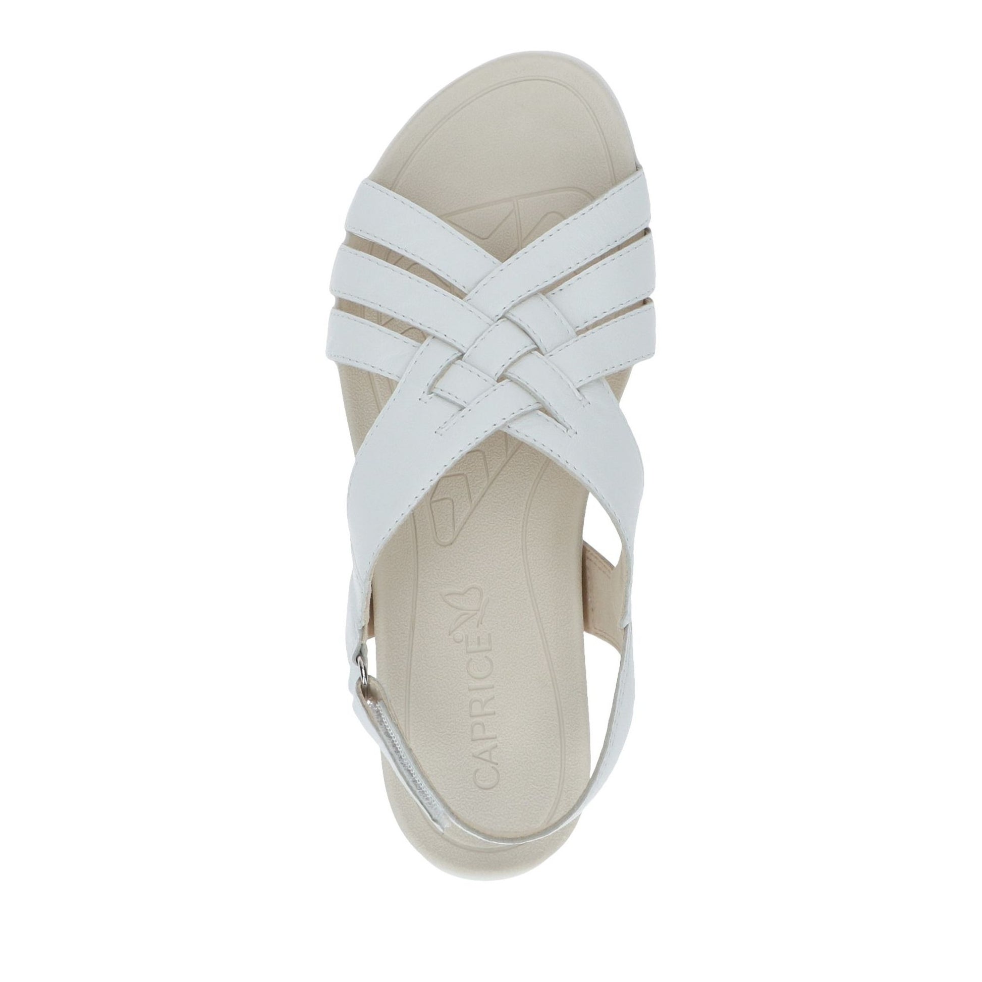 Women's White Wedge Open-Toe Sandals
