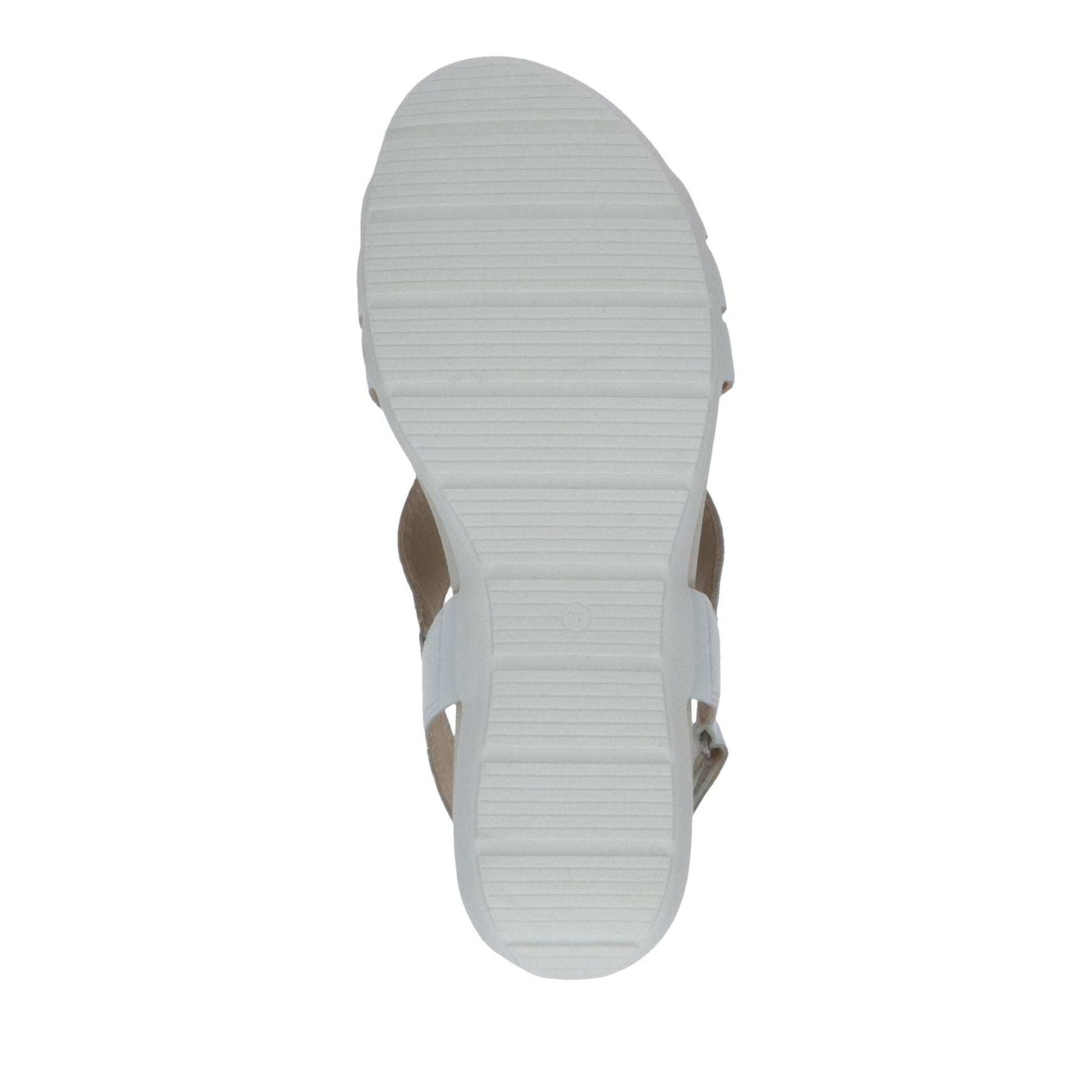Women's White Wedge Open-Toe Sandals