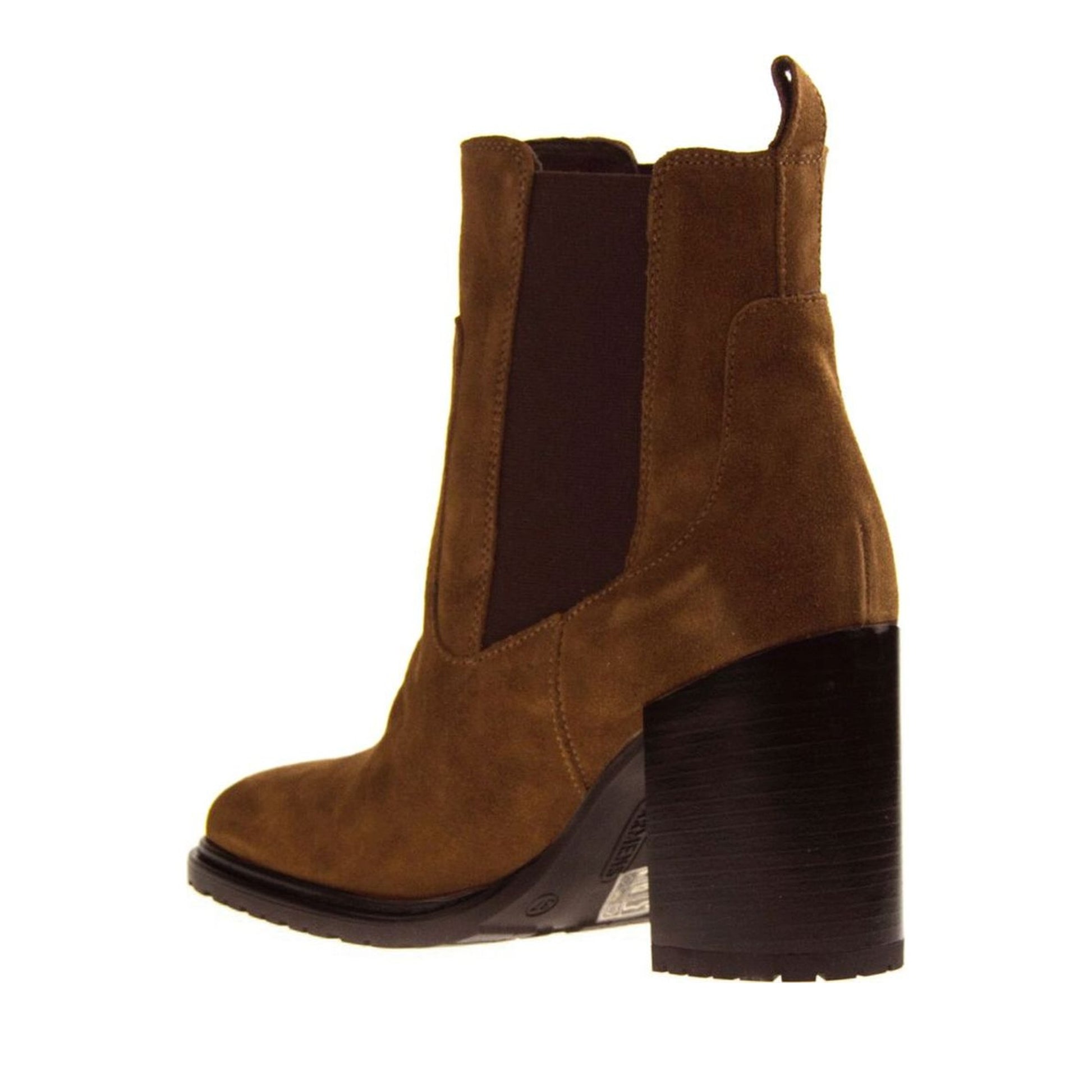 Nathalie Women's Brown Beat Ankle Boots