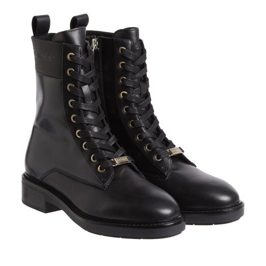 Sole Women's Black Combat Ankle Boots