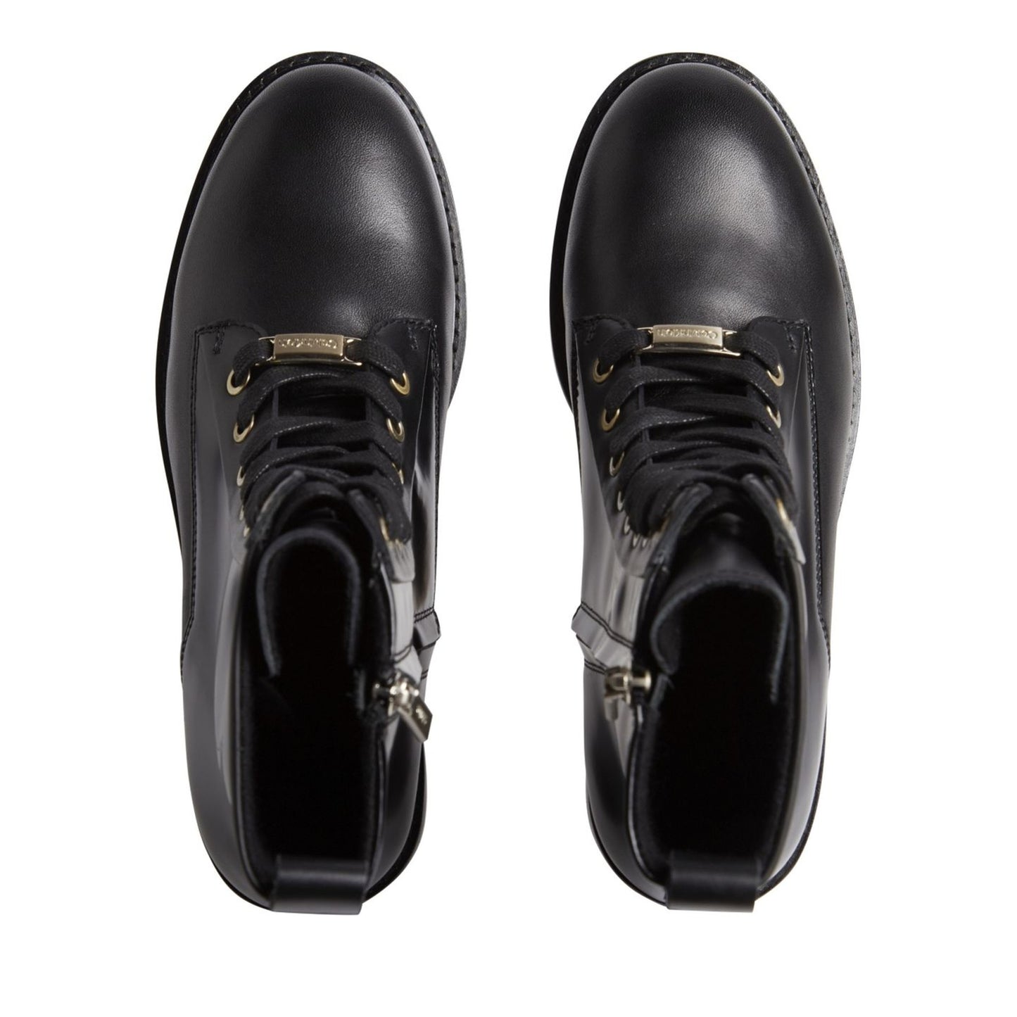 Sole Women's Black Combat Ankle Boots