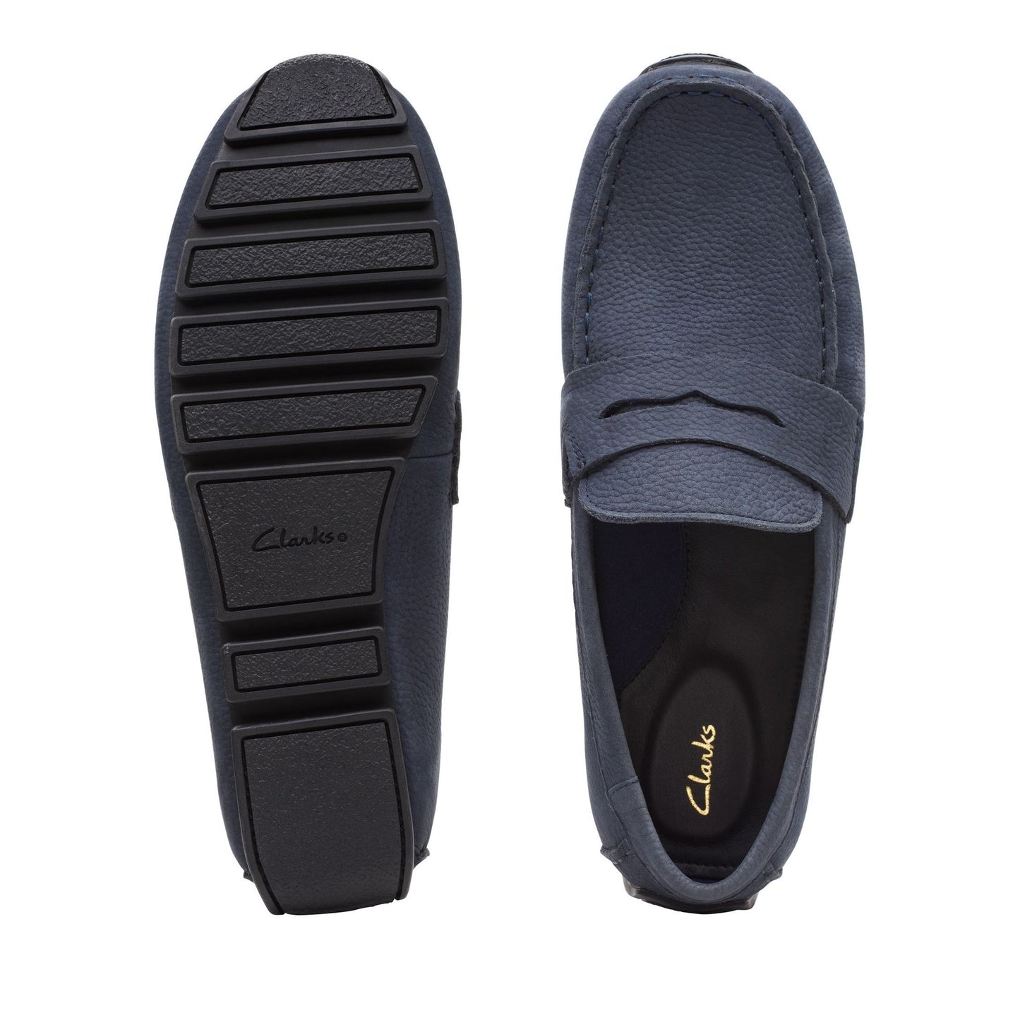 Oswick Bar Men's Blue Moccasins
