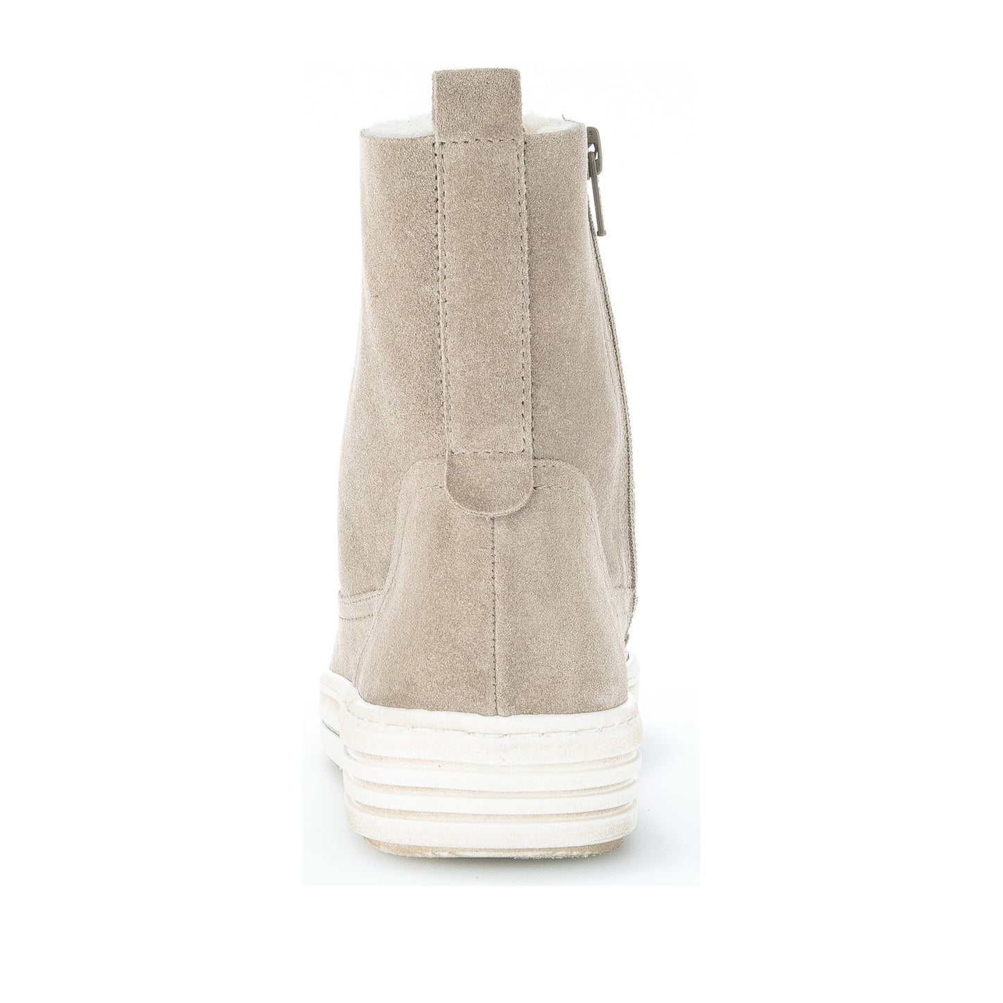 Women's Beige Warm Wedge Winter Boots