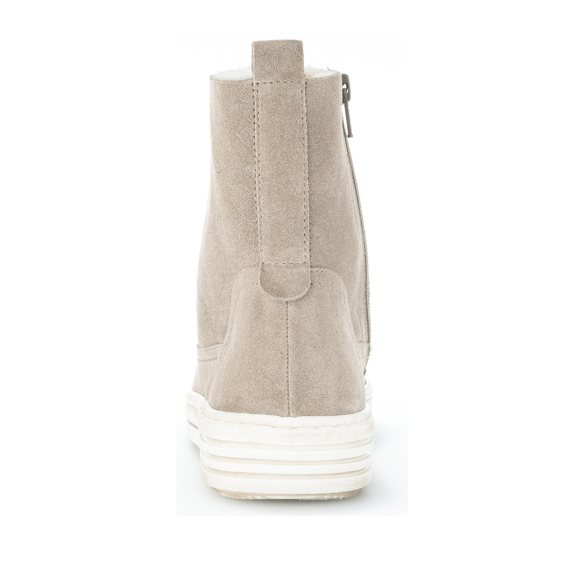 Women's Beige Warm Wedge Winter Boots