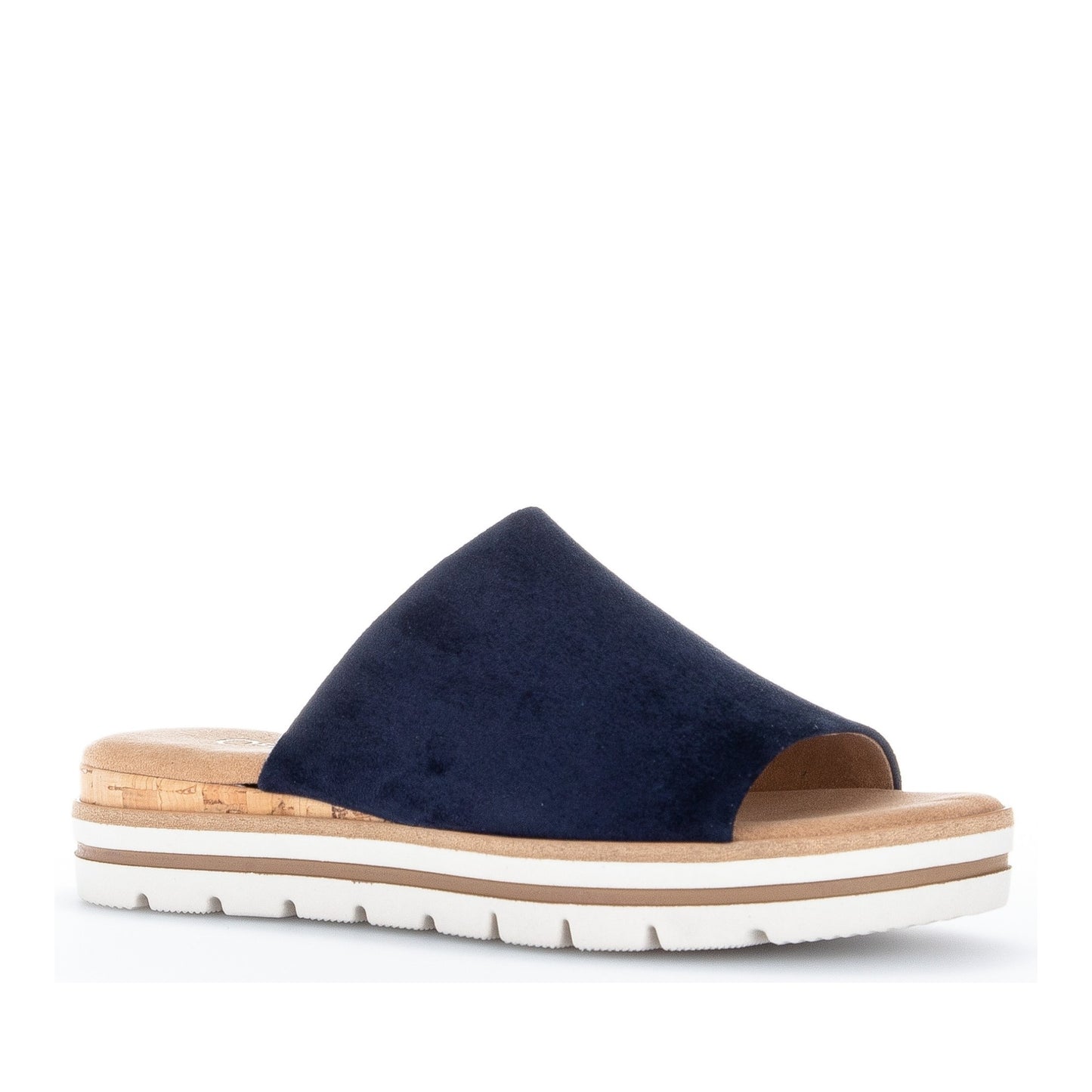 Women's Blue Wedge Open-Toe Slippers