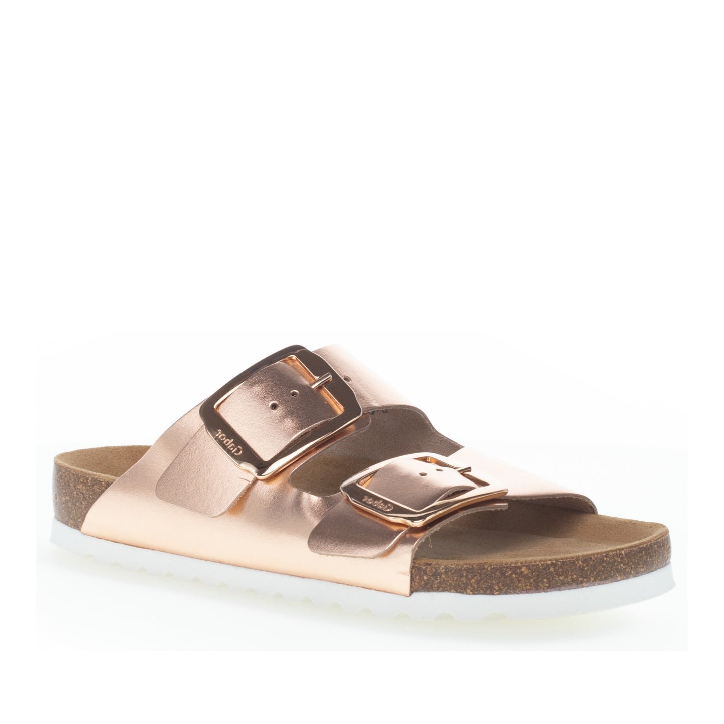 Women's Gold Wedge Open-Toe Slippers