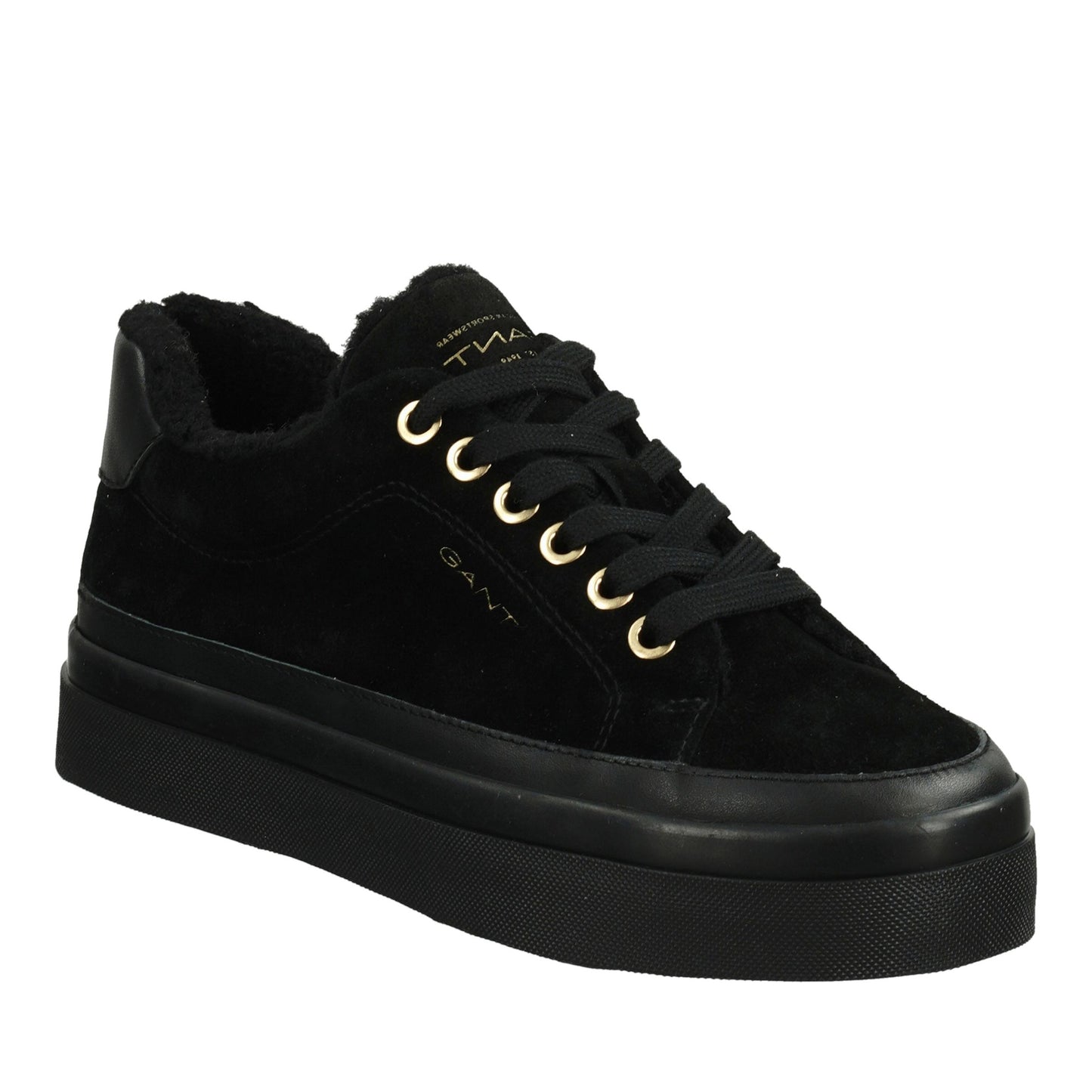 Avona Women's Black Wedge Athletic Sneakers