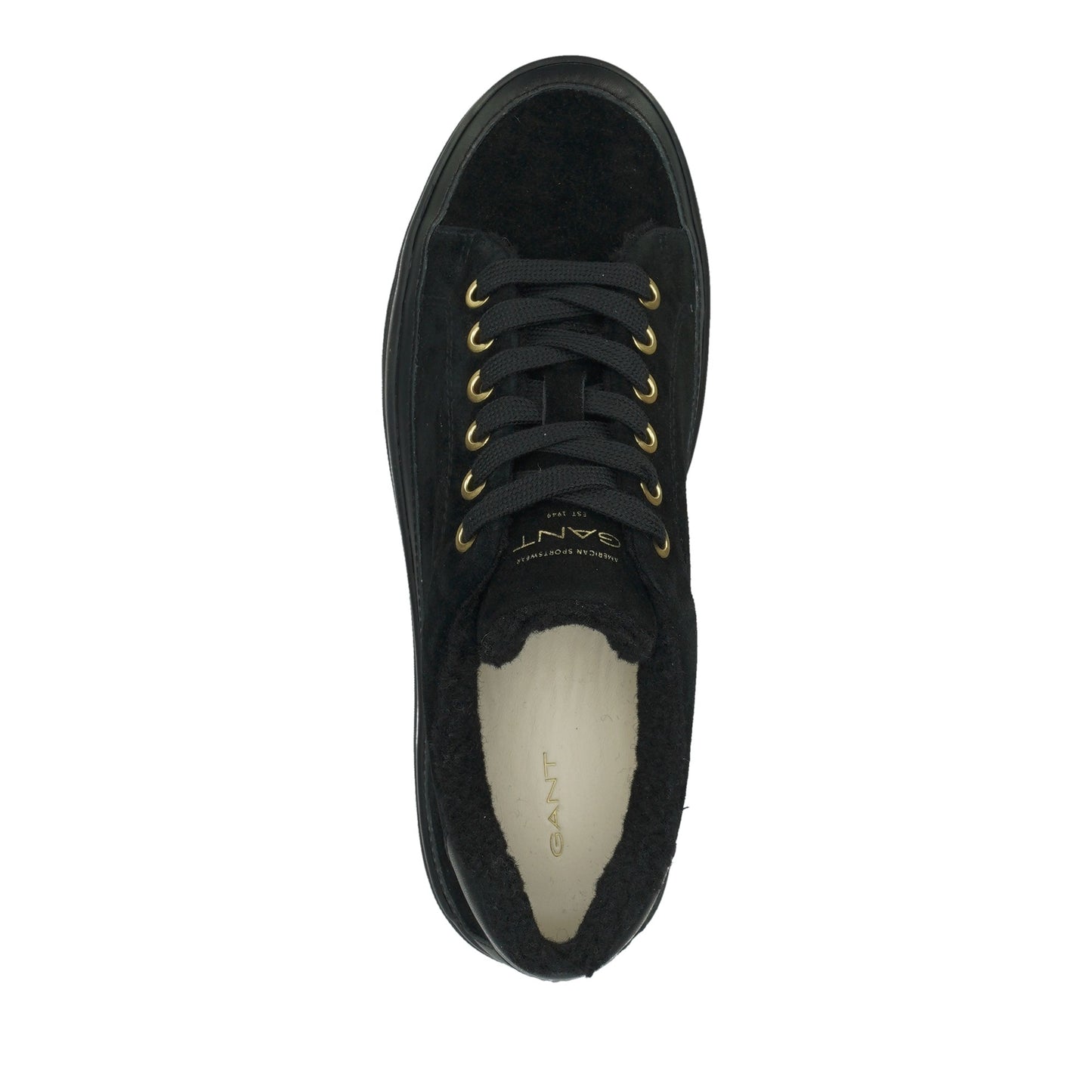 Avona Women's Black Wedge Athletic Sneakers