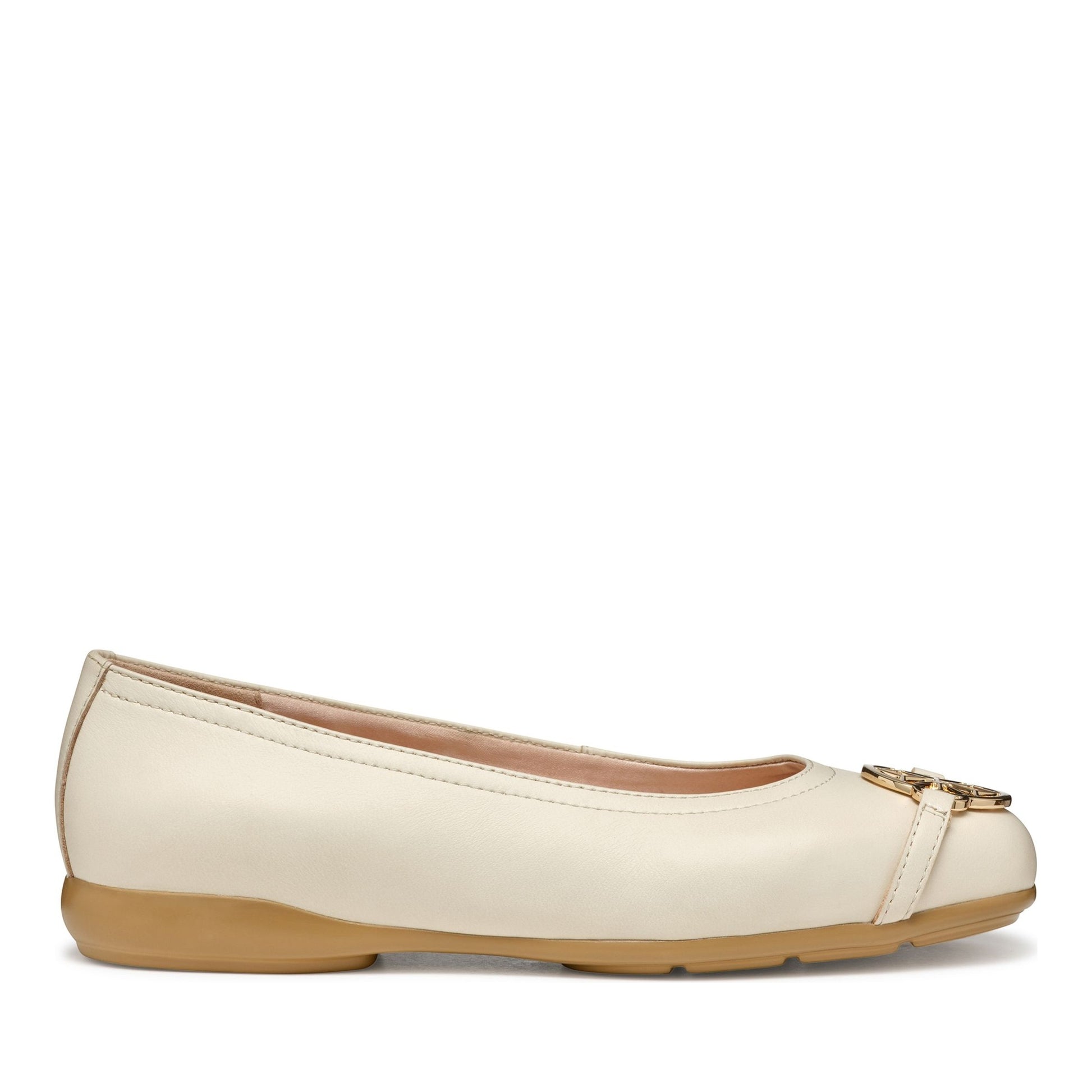 Annytah Women's Beige Ballet Flats